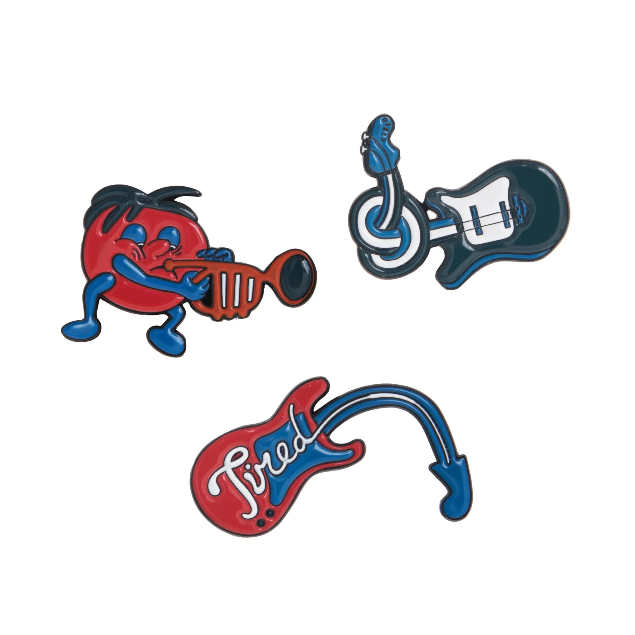 tired music pin set