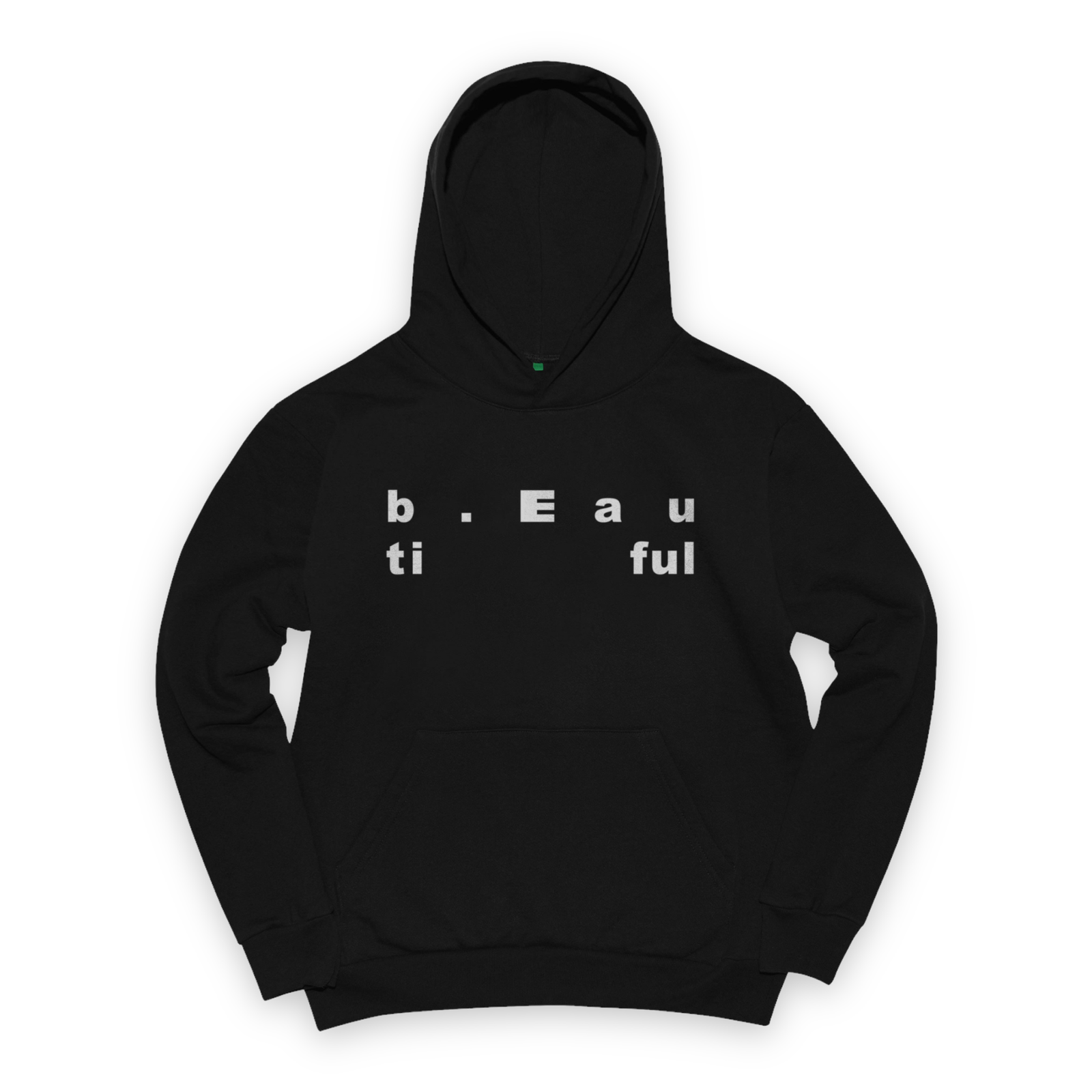 b.eautiful Wide Logo Hoodie Black