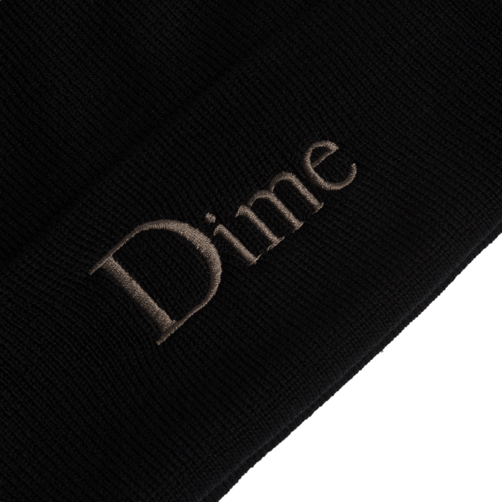 dime Classic Wool Fold Beanie Black