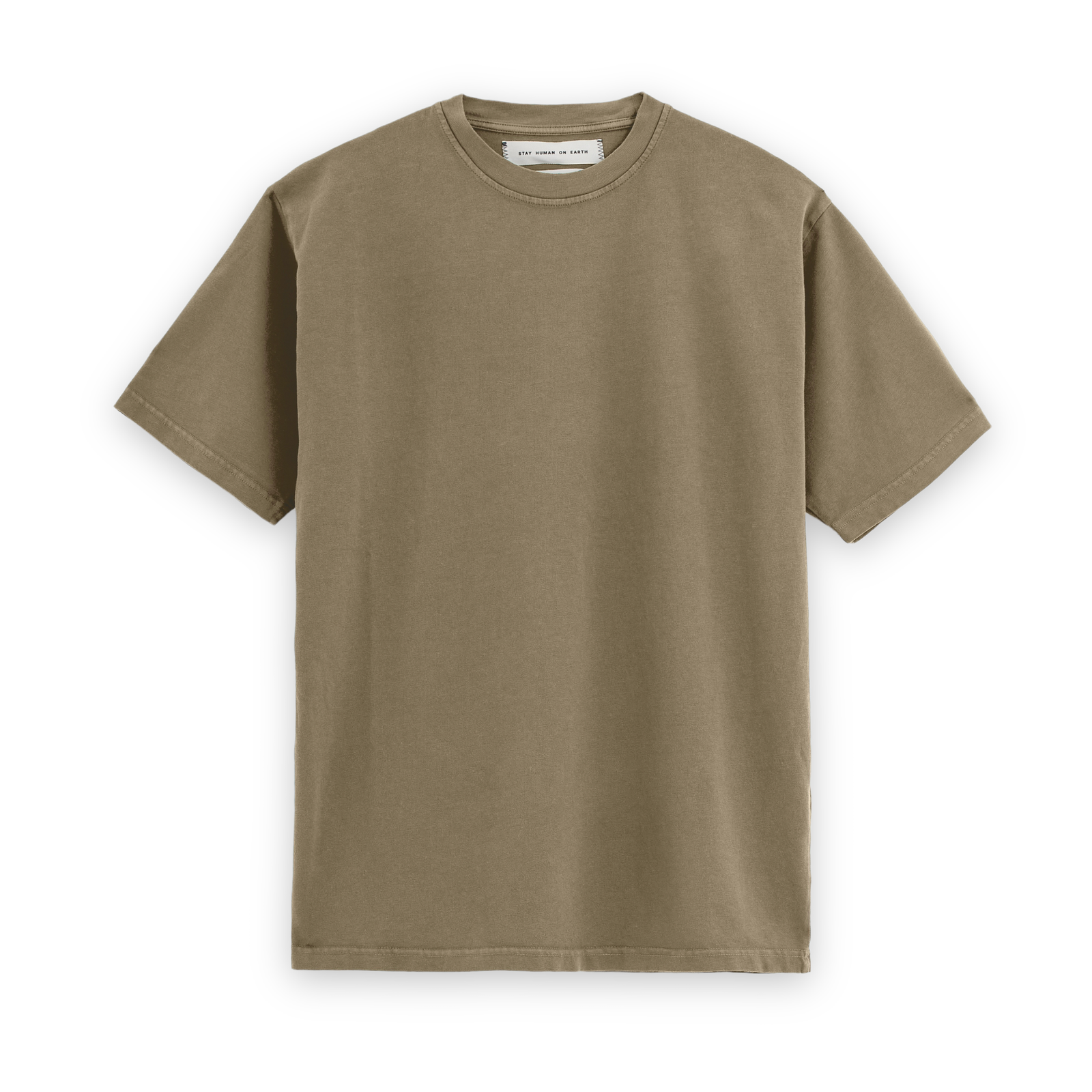 stay human on earth Relaxed Short Sleeves Tee hazelnut