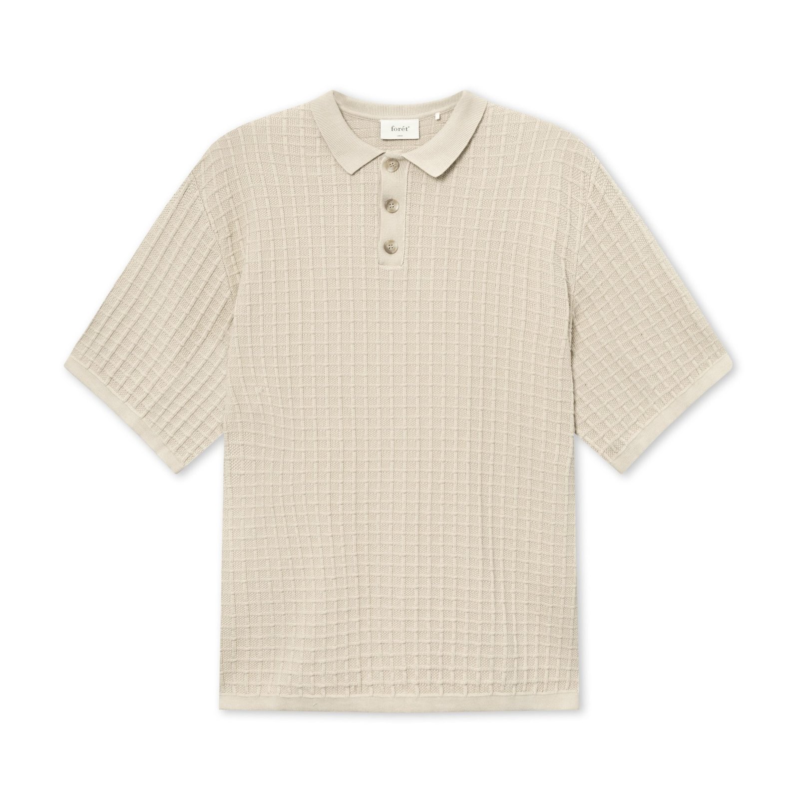 forét Loch Polo Knit - Oat