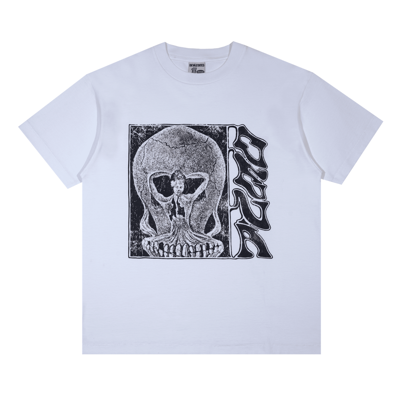 deva states Carlos S/S Gfx Retro T-Shirt White