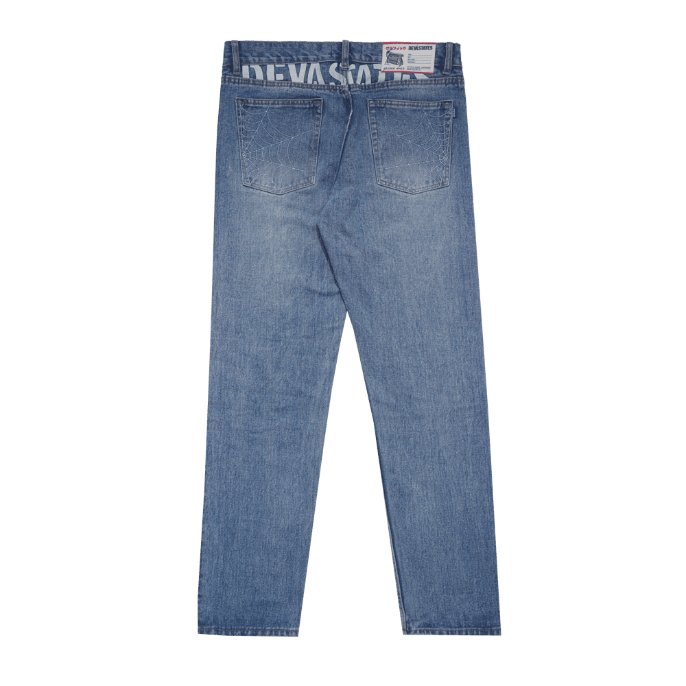 deva states Grit Denim Pants Washed Blue