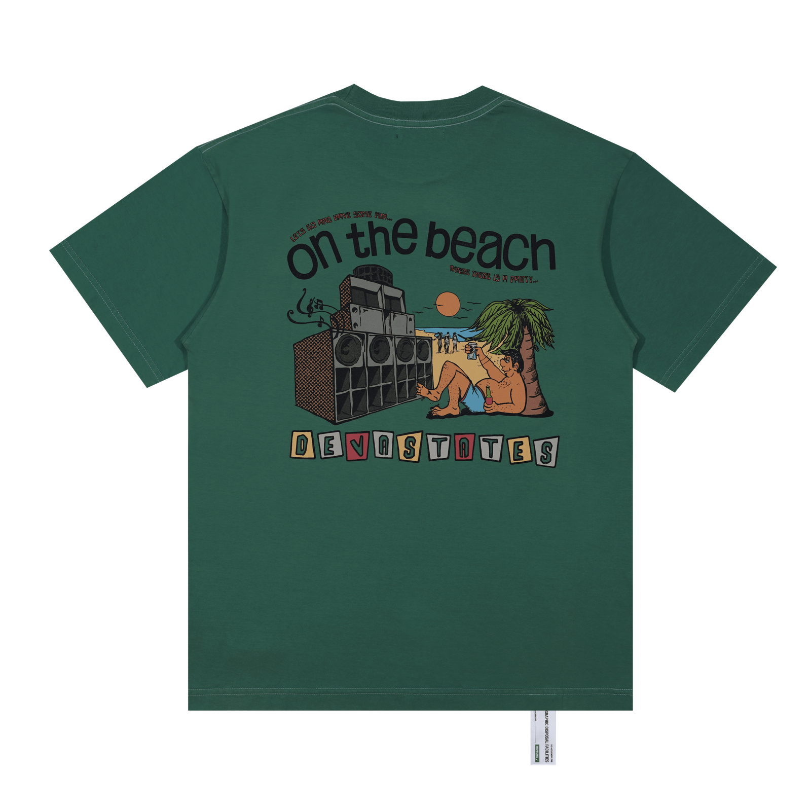 deva states Paragon T-Shirt Green/Overdyed