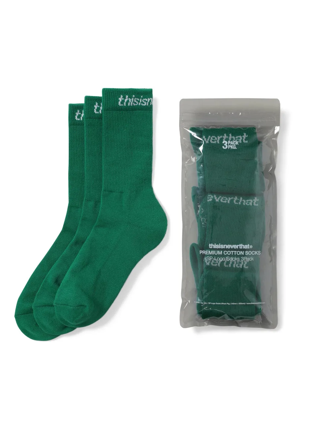 SP-Logo Socks 3Pack Green - Image 4