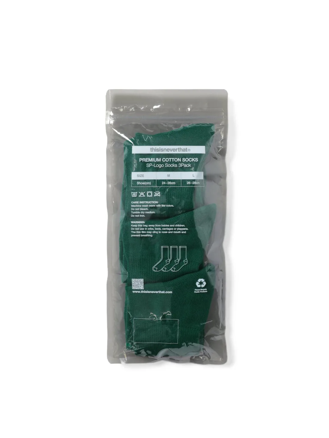 SP-Logo Socks 3Pack Green - Image 6