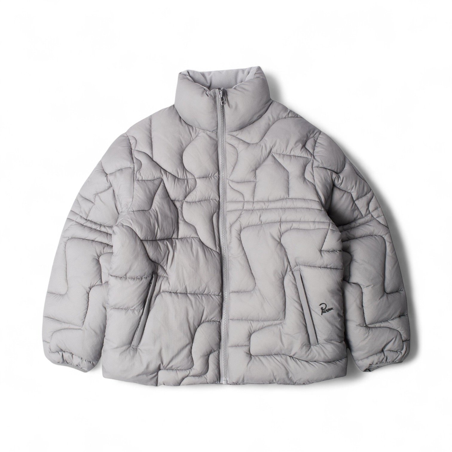 Parra Boring village Puffer Jacket Grey