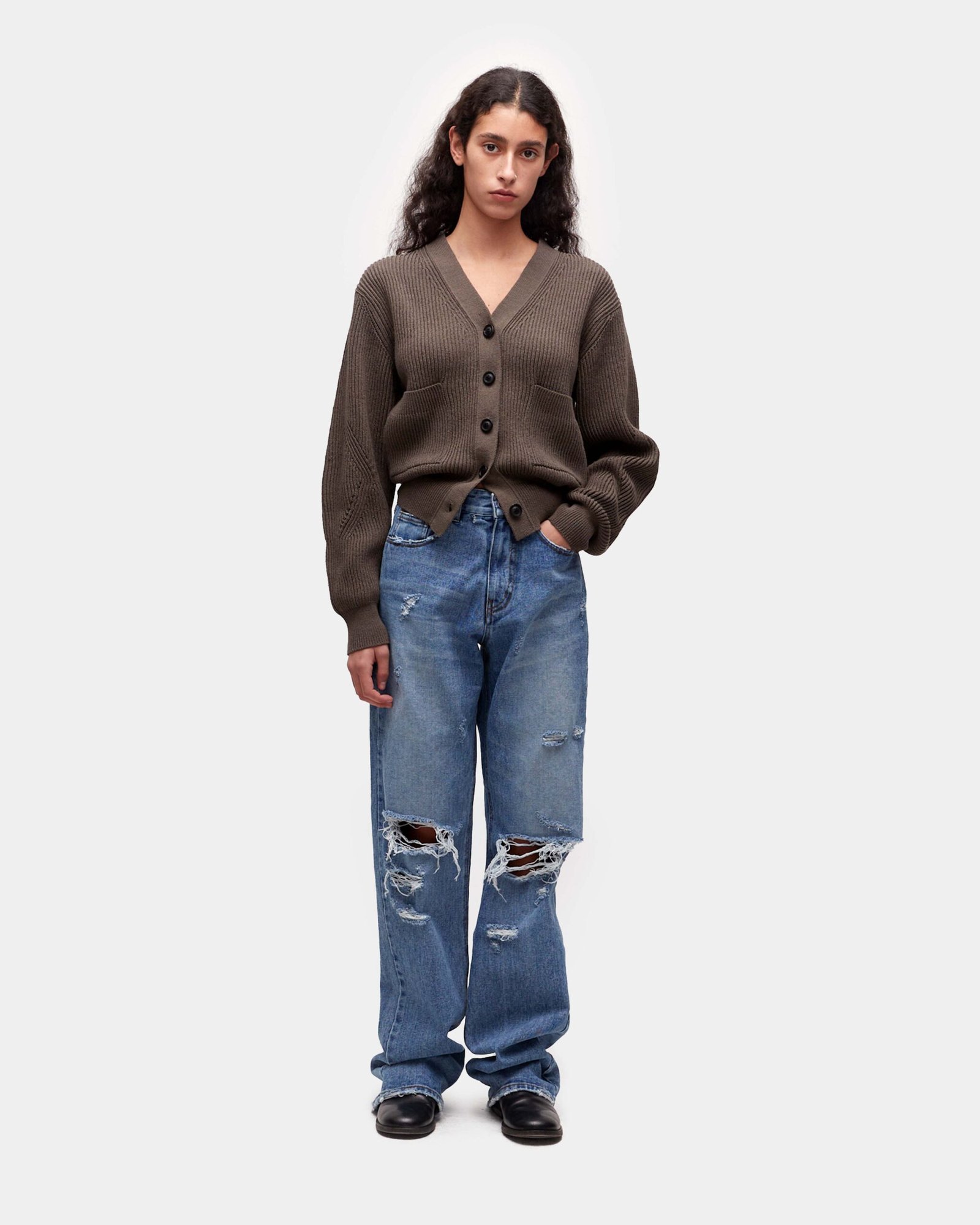 Coor - Straight-Leg Destroyed Jeans