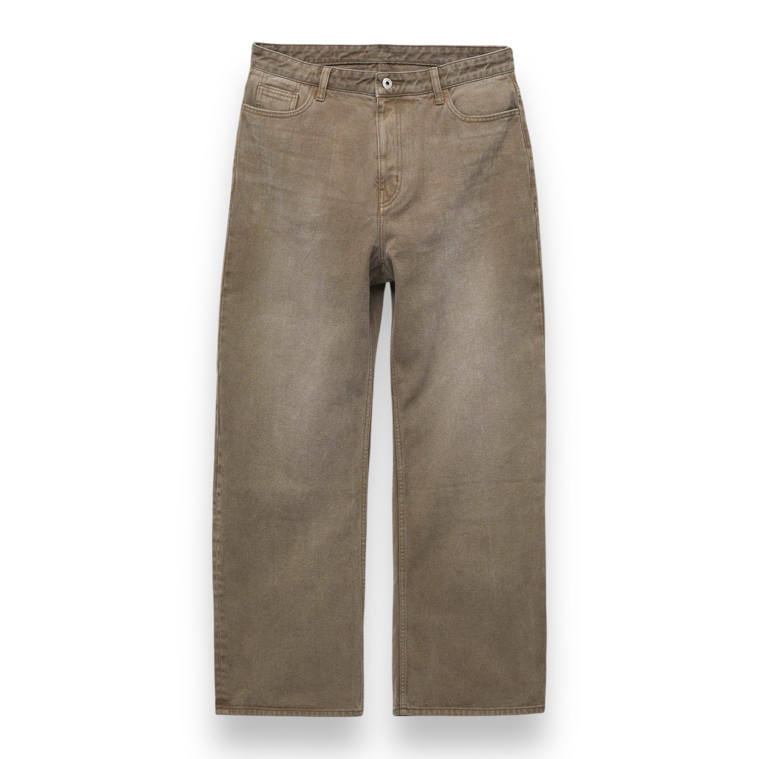 Coor - Wide-Leg Garment-Dyed Jeans Taupe