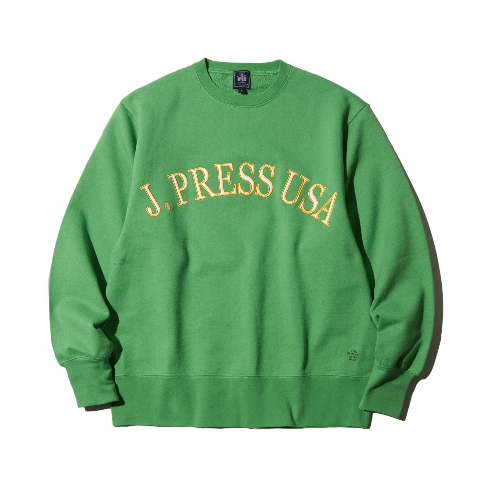 J.Press - Fabric Logo Sweatshirt Green Green / JAPAN MADE