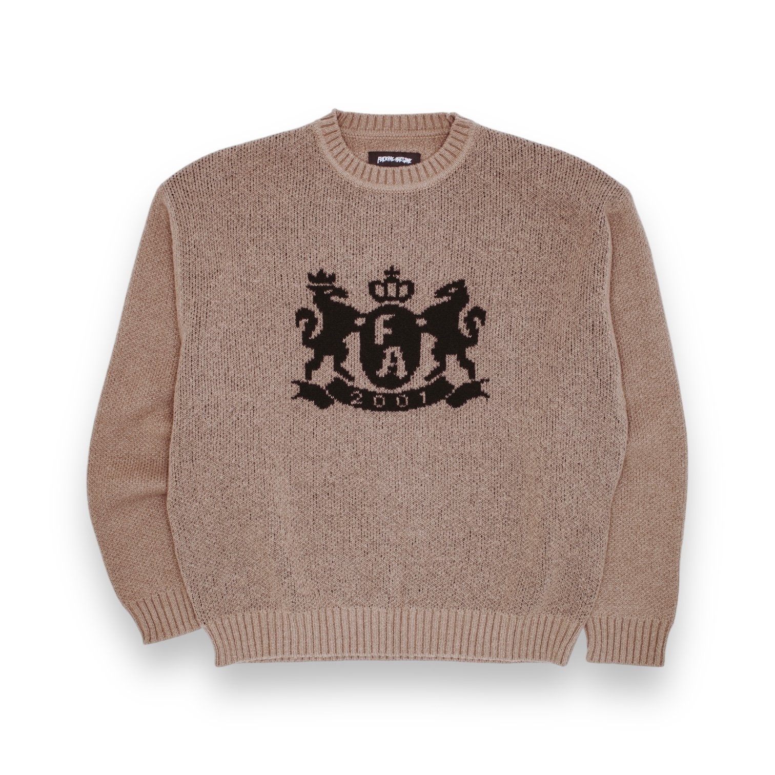 Fucking Awesome - Crest Sweater Brown