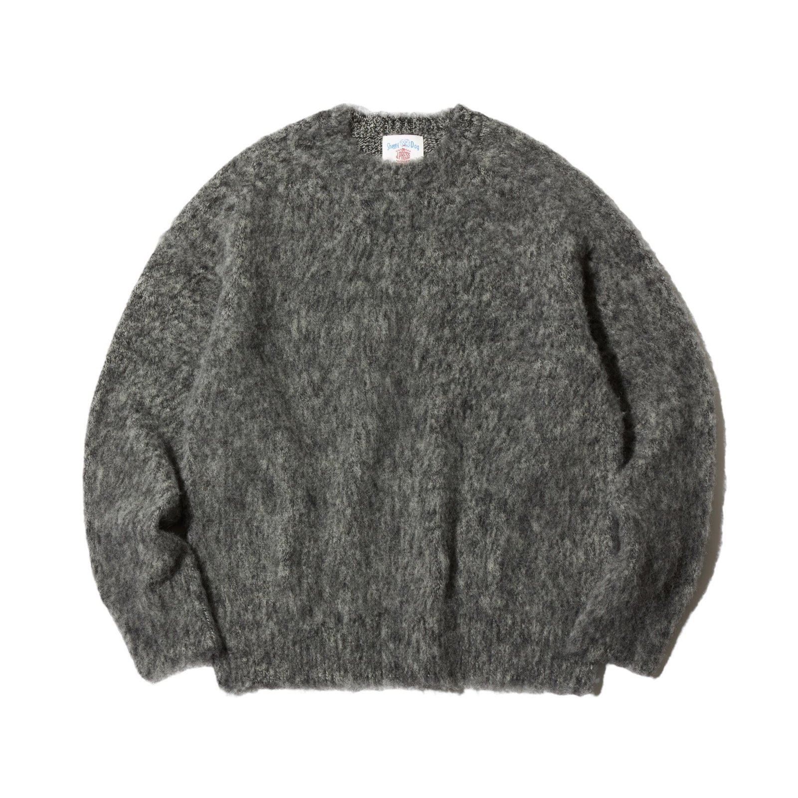 J.Press - Shetland Wool Shaggy Knit Grey / JAPAN MADE