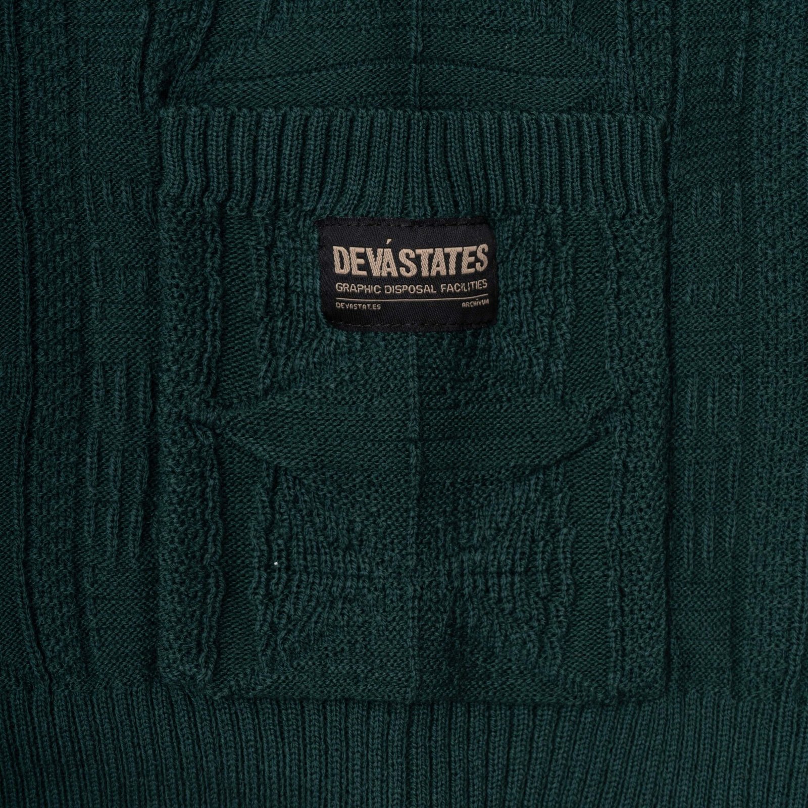 Devá States - Cobweb Cardigan Knit Green