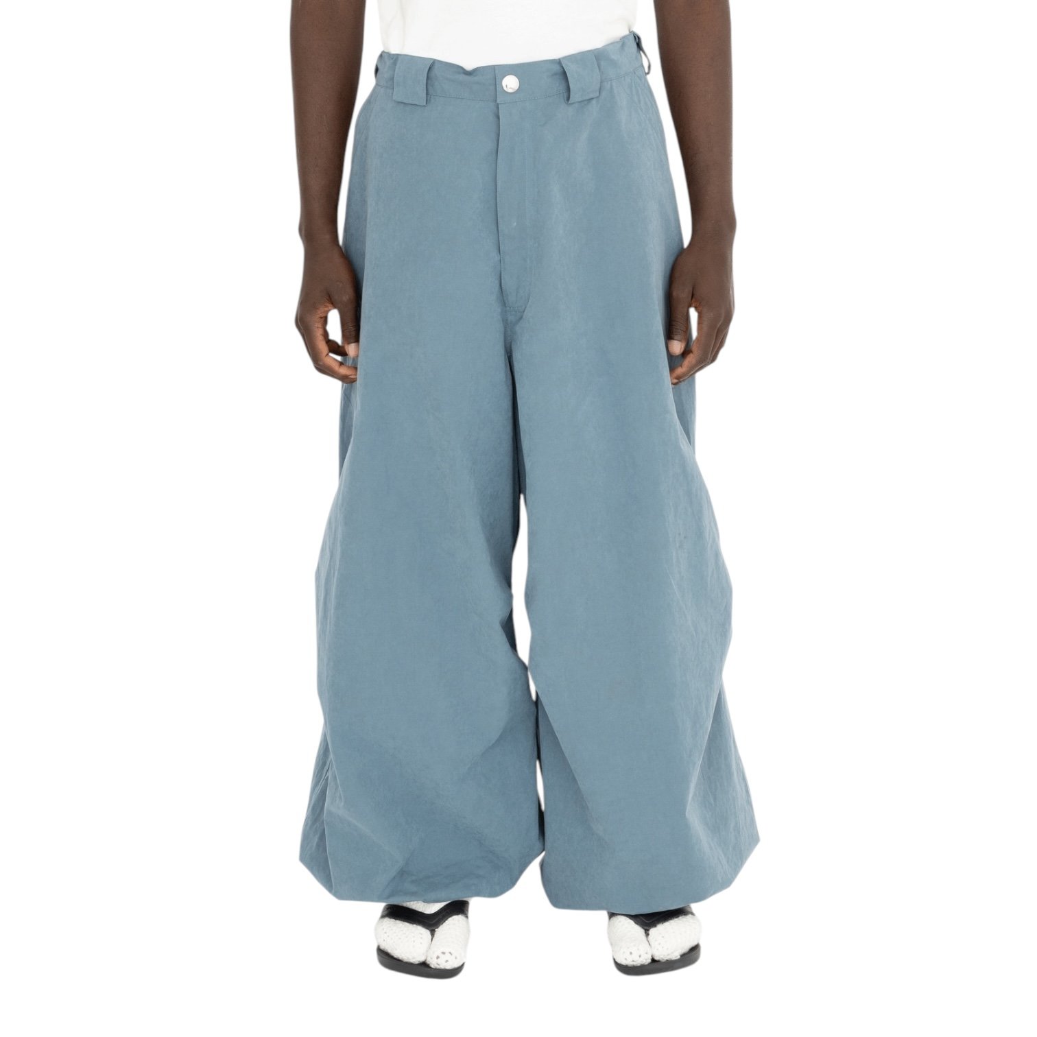 Oloapitreps - Maxi Cargo Balloon Trousers Iced Blue