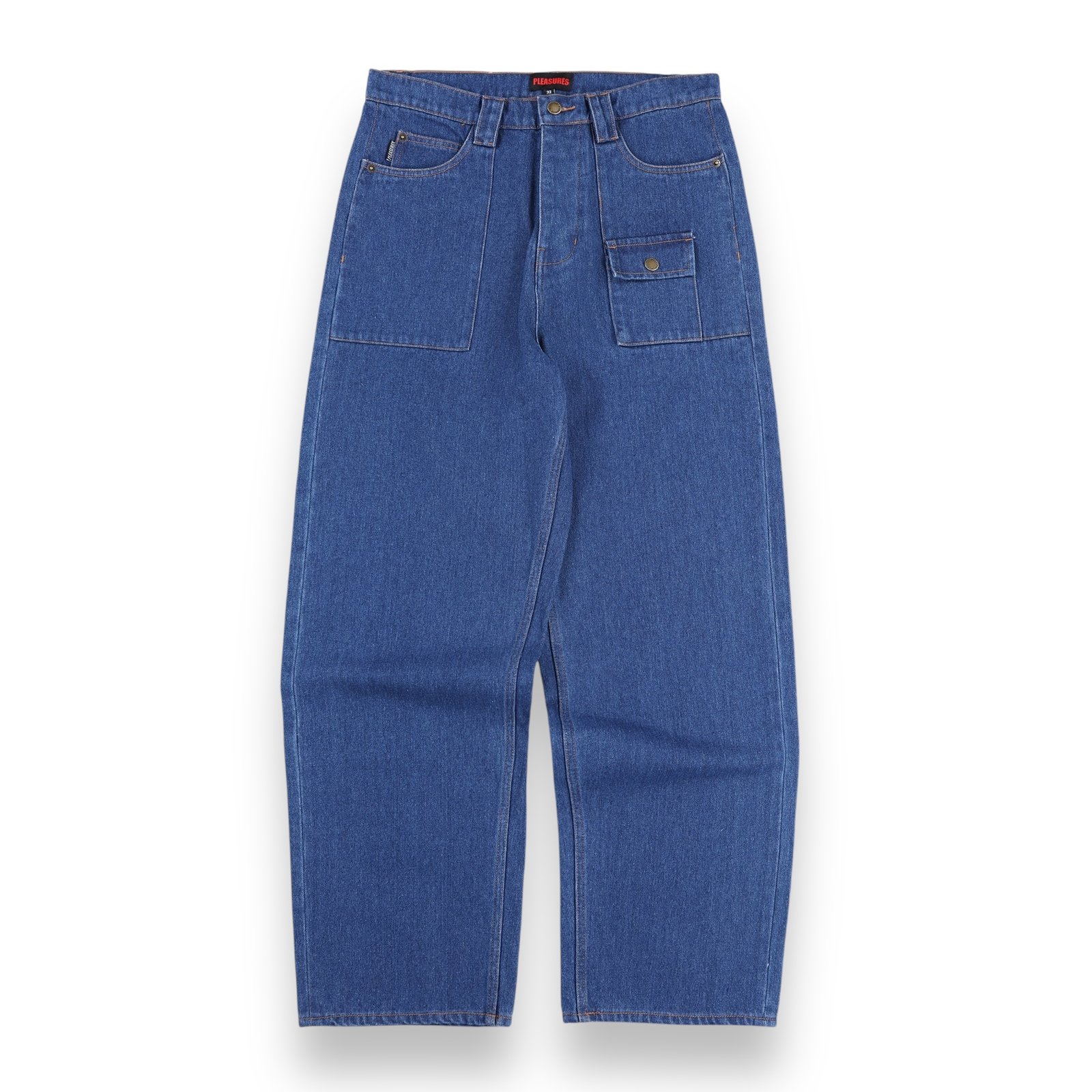 Pleasures - Grind Baggy Jeans Indigo