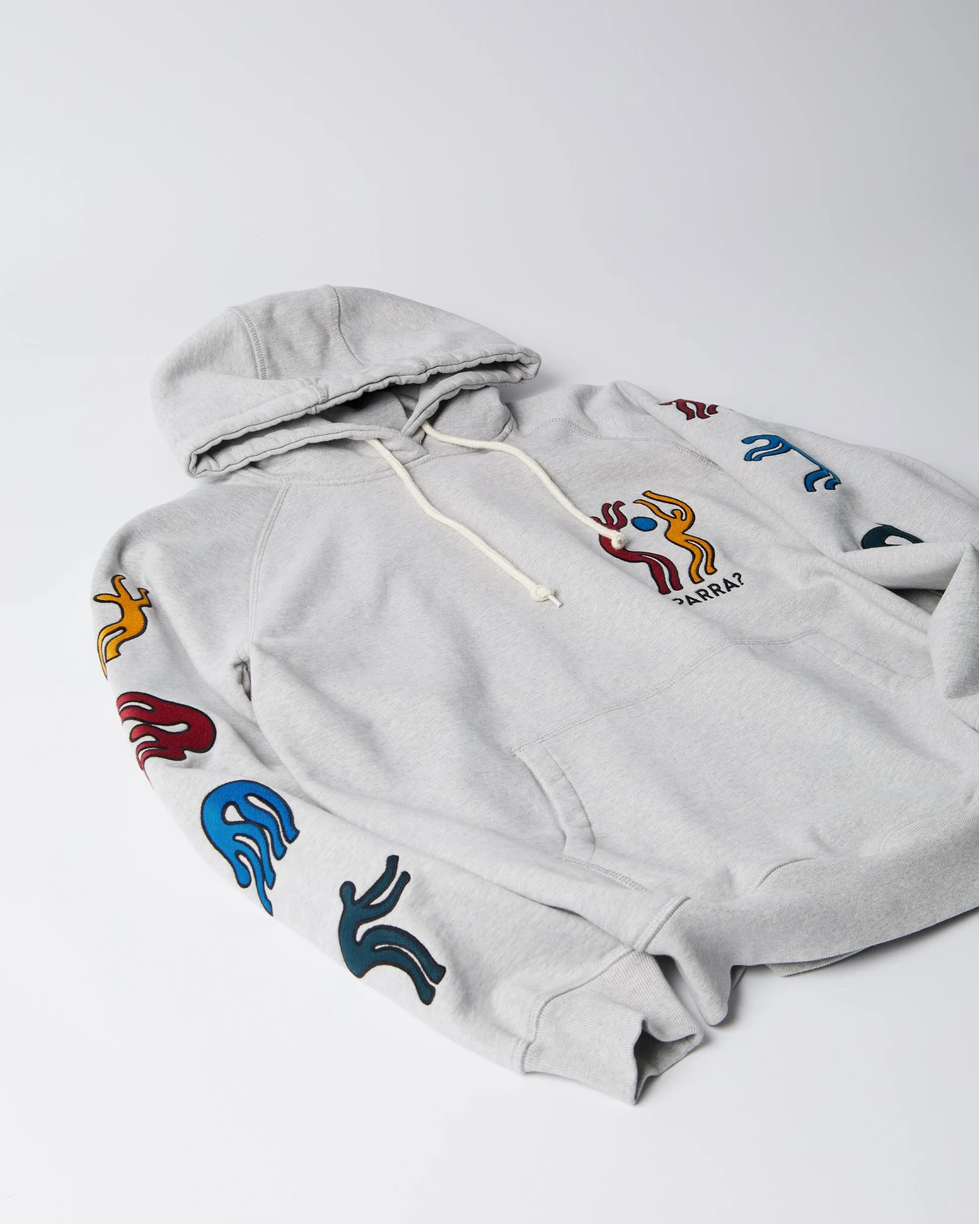 ByParra - La chambre nuit hooded sweatshirt Heather grey