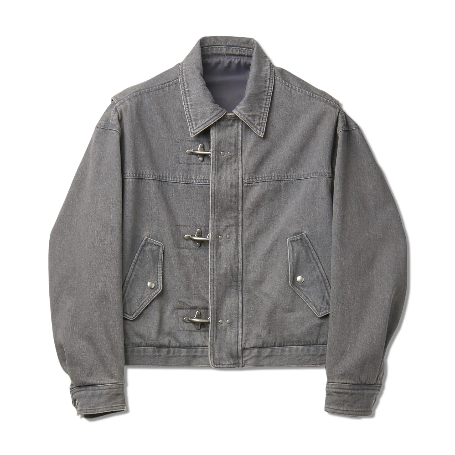 Coor - Fireman Crop Bomber Jacket Grey