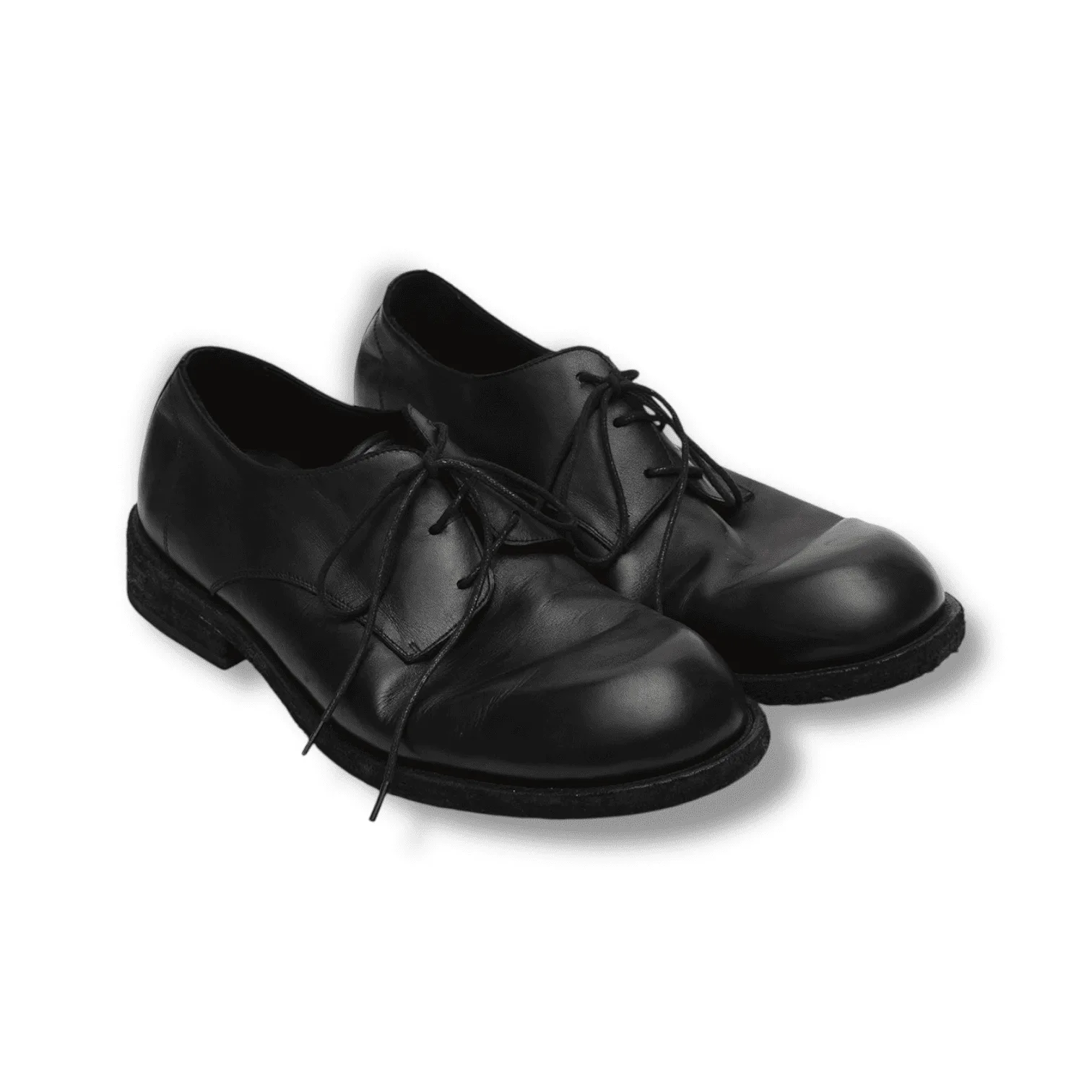 Coor - Natural Wrinkle Derby Shoes Black