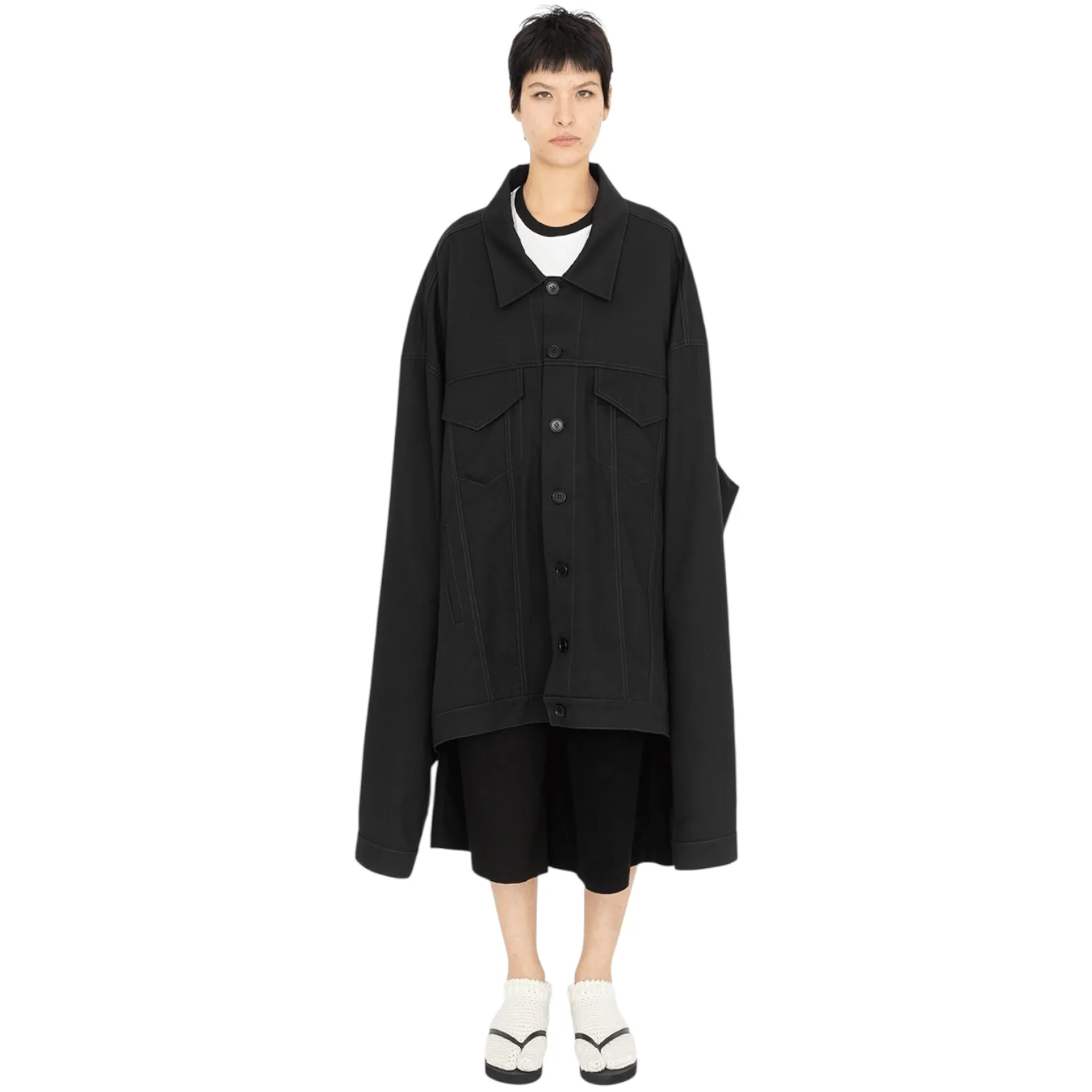 Oloapitreps - Multisize Denim Style Jacket Black