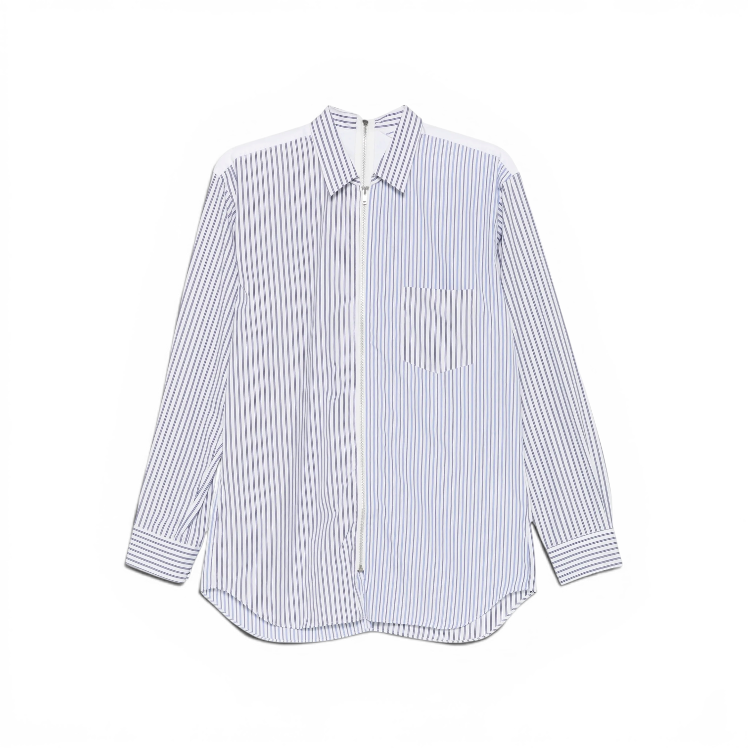 Comme Des Garçons Shirt - Departed Double-Sided Zip Shirt Stripe Mix