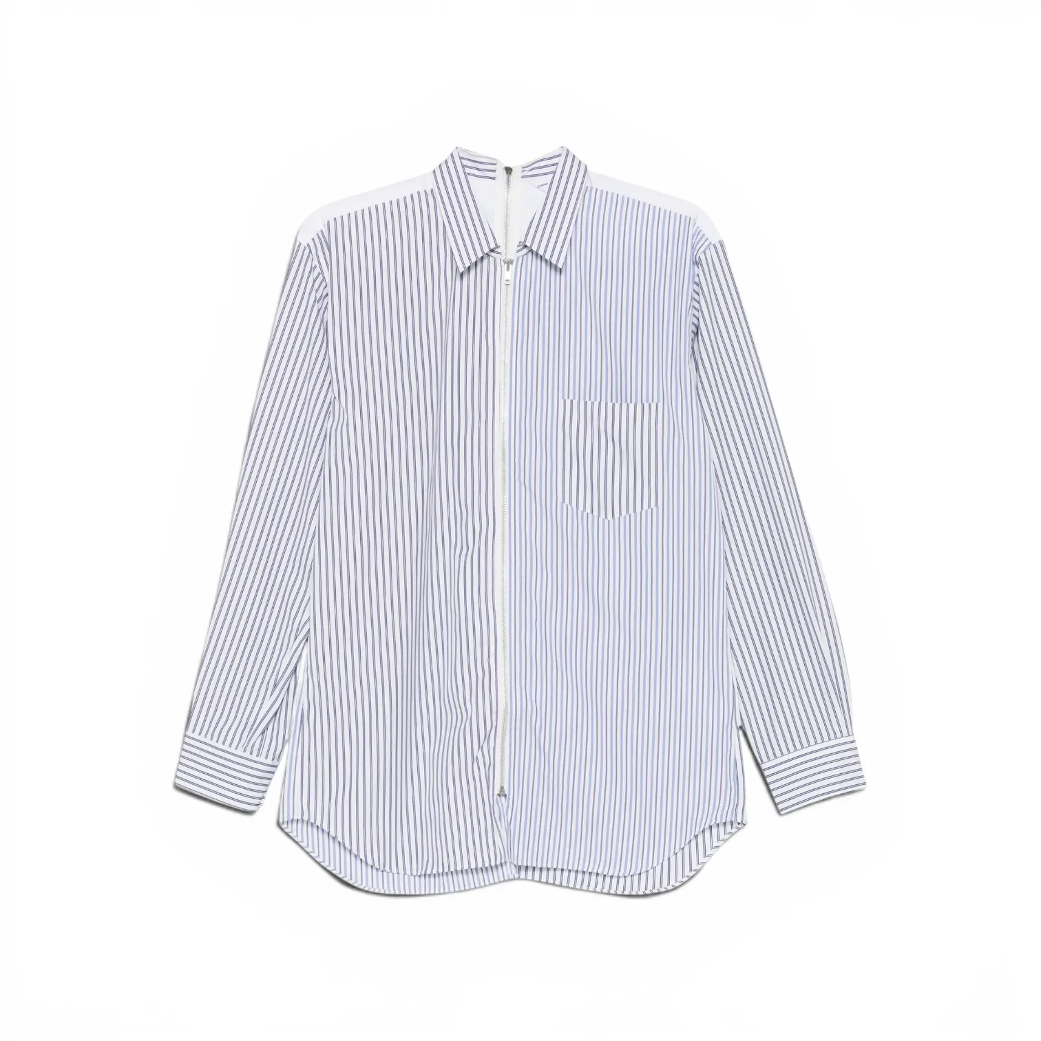 Comme Des Garçons Shirt - Departed Double-Sided Zip Shirt Stripe Mix