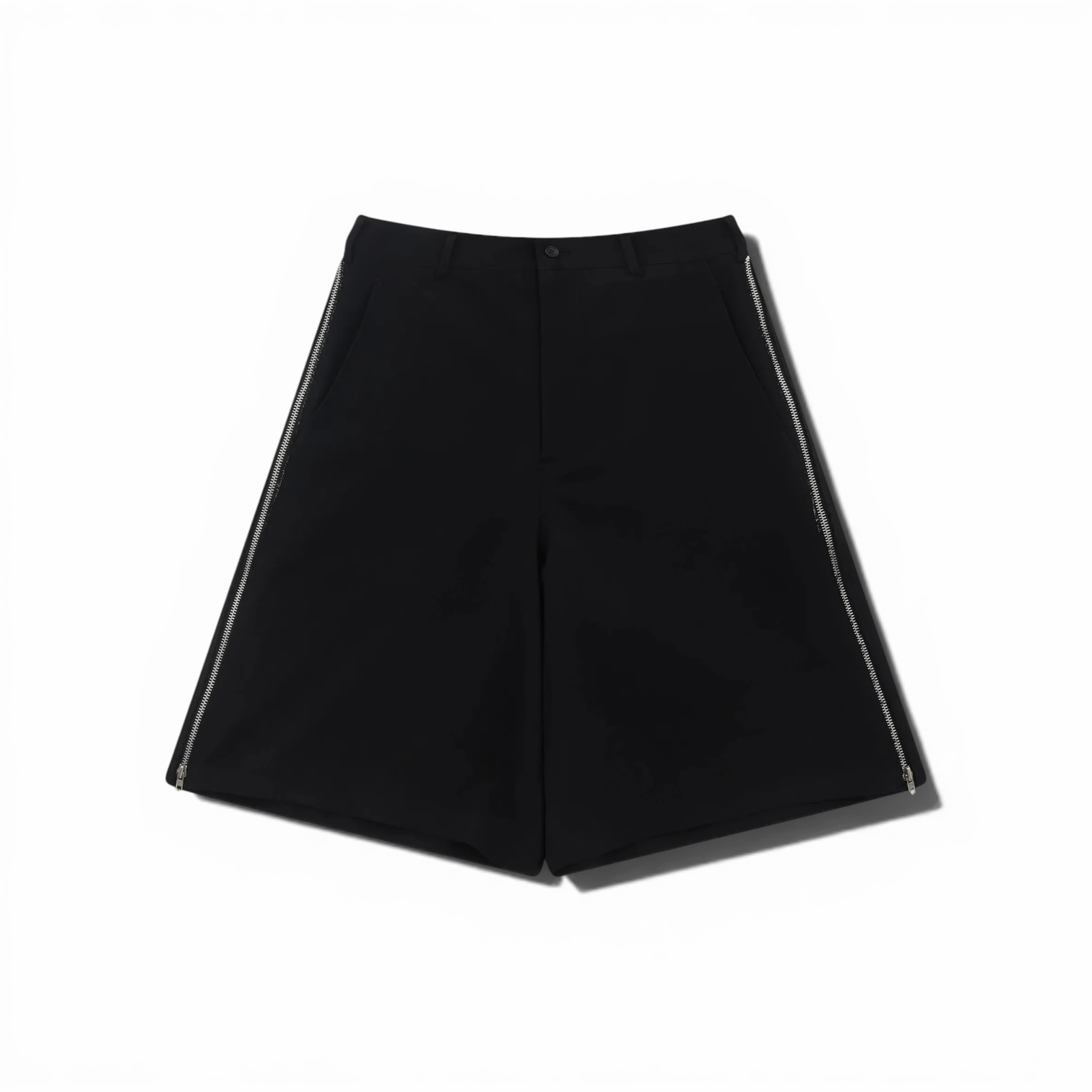 Comme Des Garçons Shirt - Zip Shorts Black baggy relaxed shorts jorts