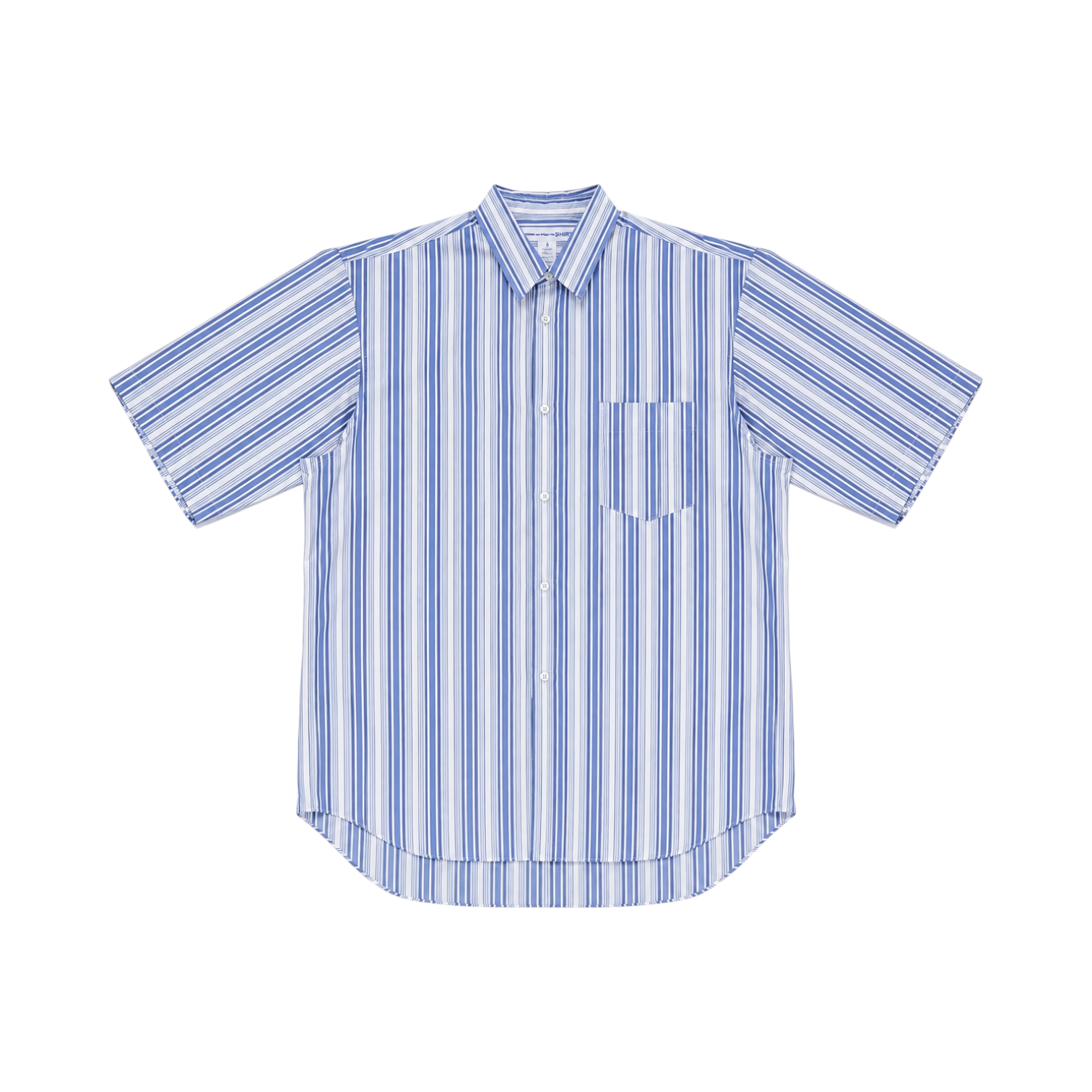 Comme Des Garçons Shirt - Wide Fit Open Arms Shirt Stripe baggy wide oversize shirt