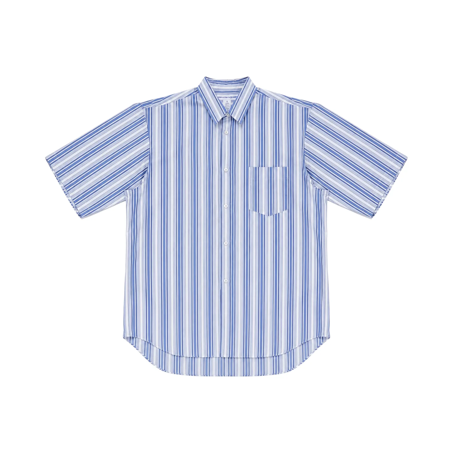 Comme Des Garçons Shirt - Wide Fit Open Arms Shirt Stripe baggy wide oversize shirt