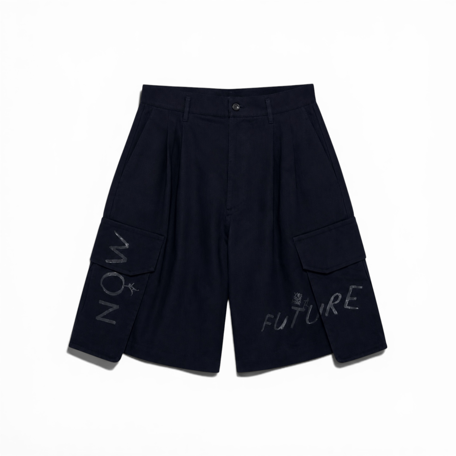 Comme Des Garçons Shirt - Now Future Shorts Dark Navy baggy shorts jorts