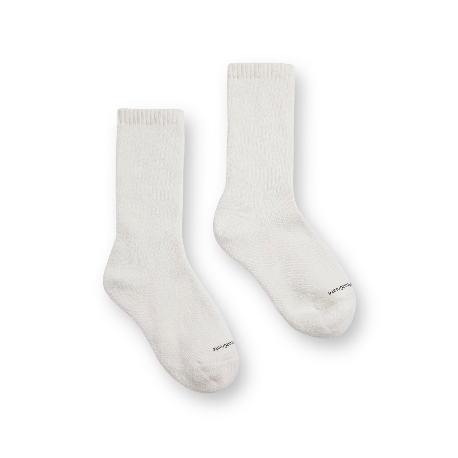 YMC - Earth Solid Socks Grey White