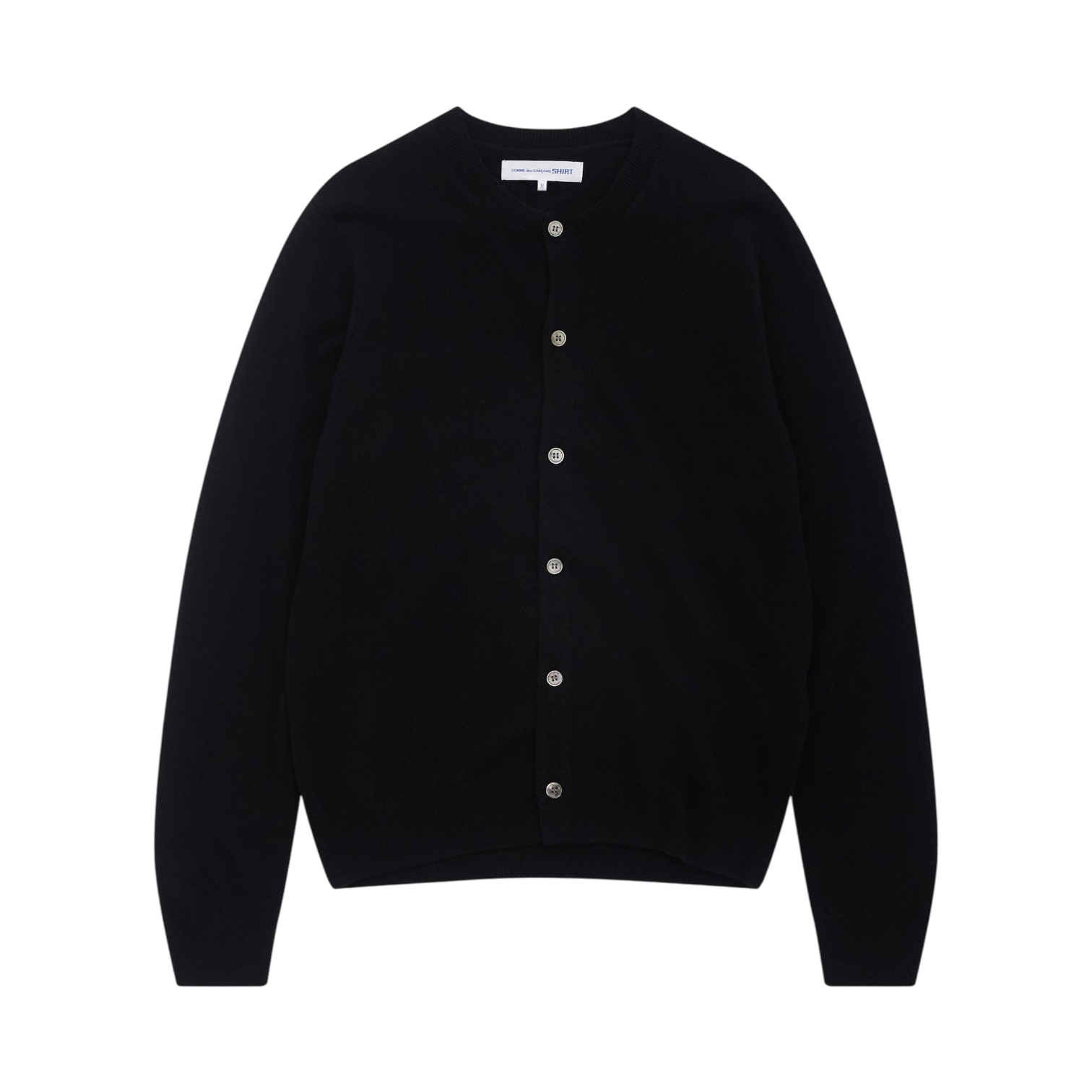 Comme Des Garçons Shirt - Round Neck Cardigan Black