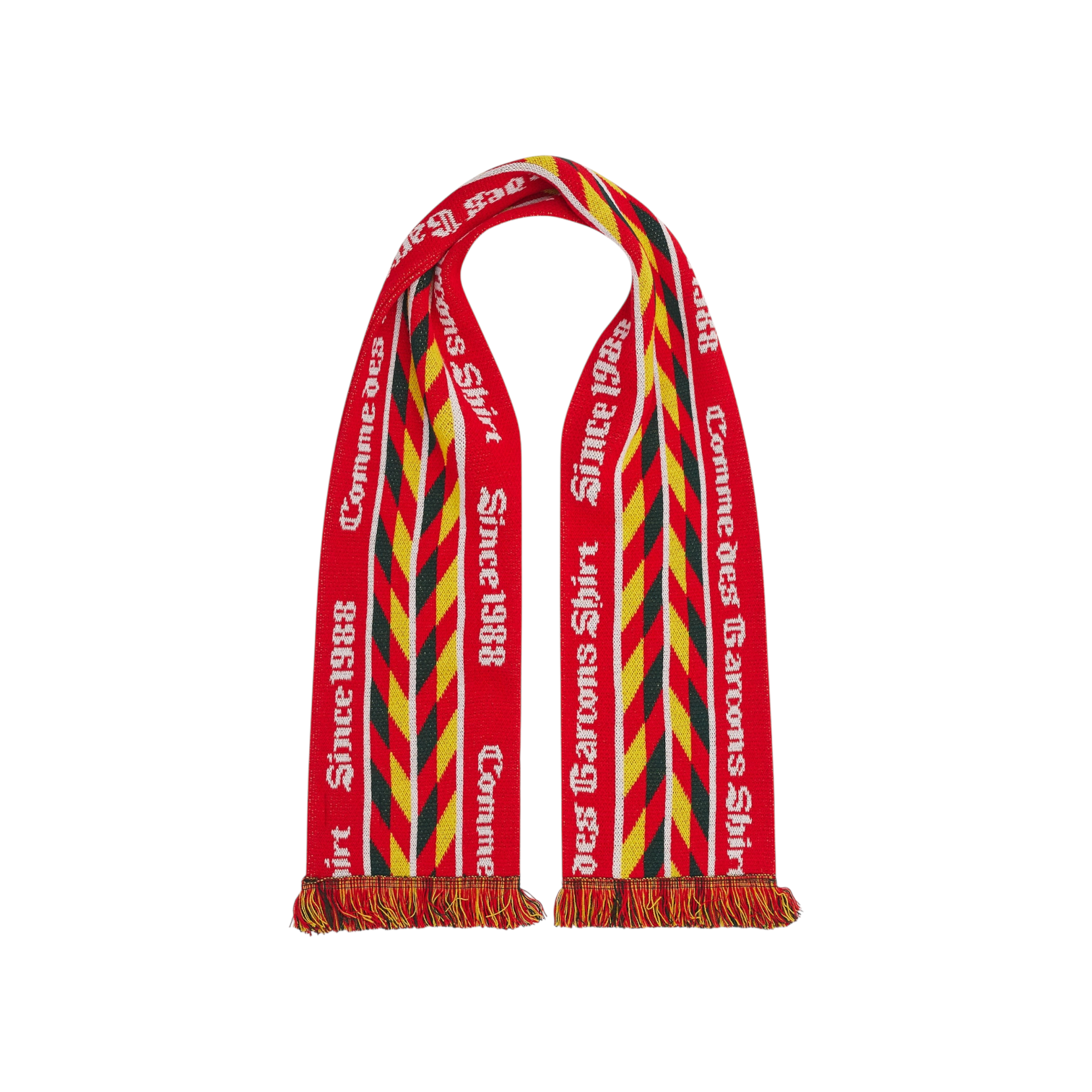 Comme Des Garçons Shirt - Football Scarf Red/Yellow