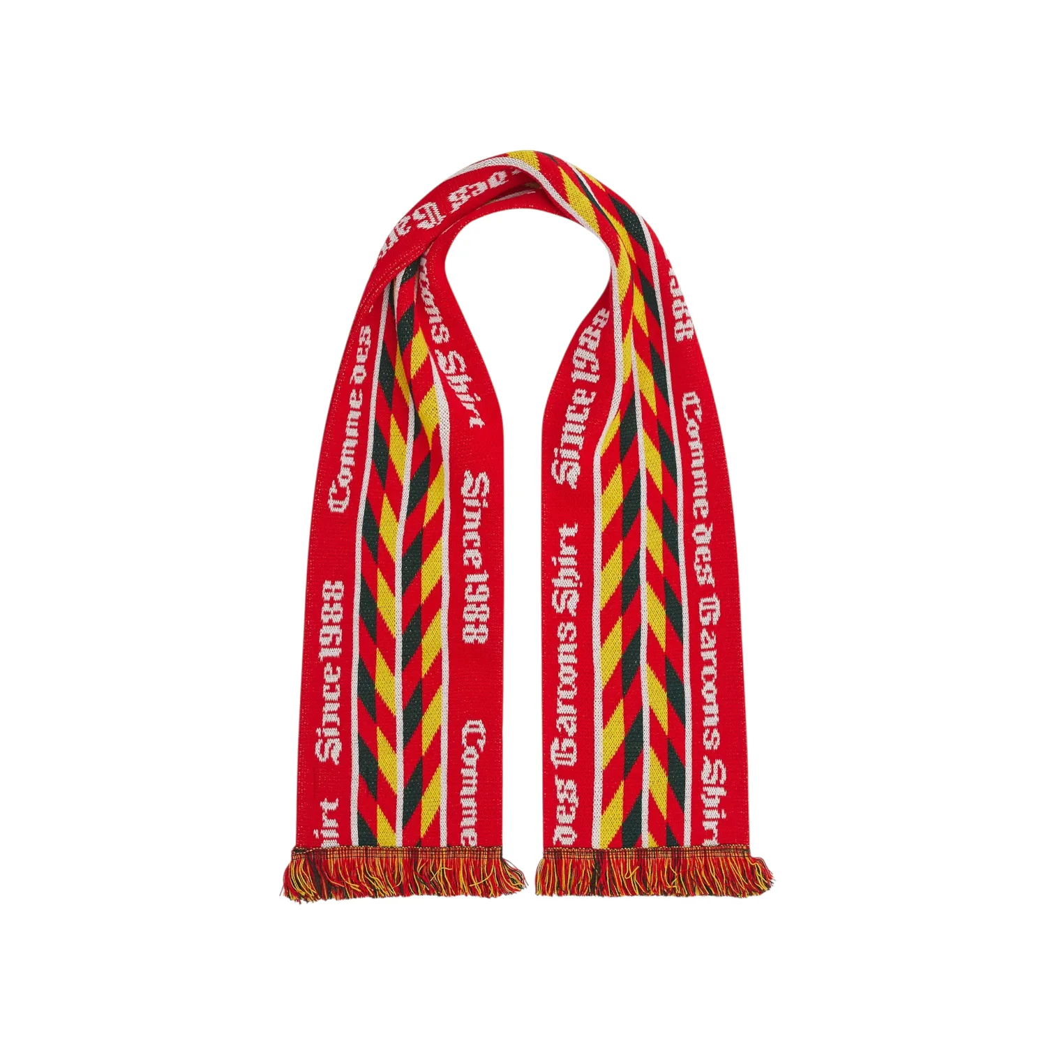 Comme Des Garçons Shirt - Football Scarf Red/Yellow