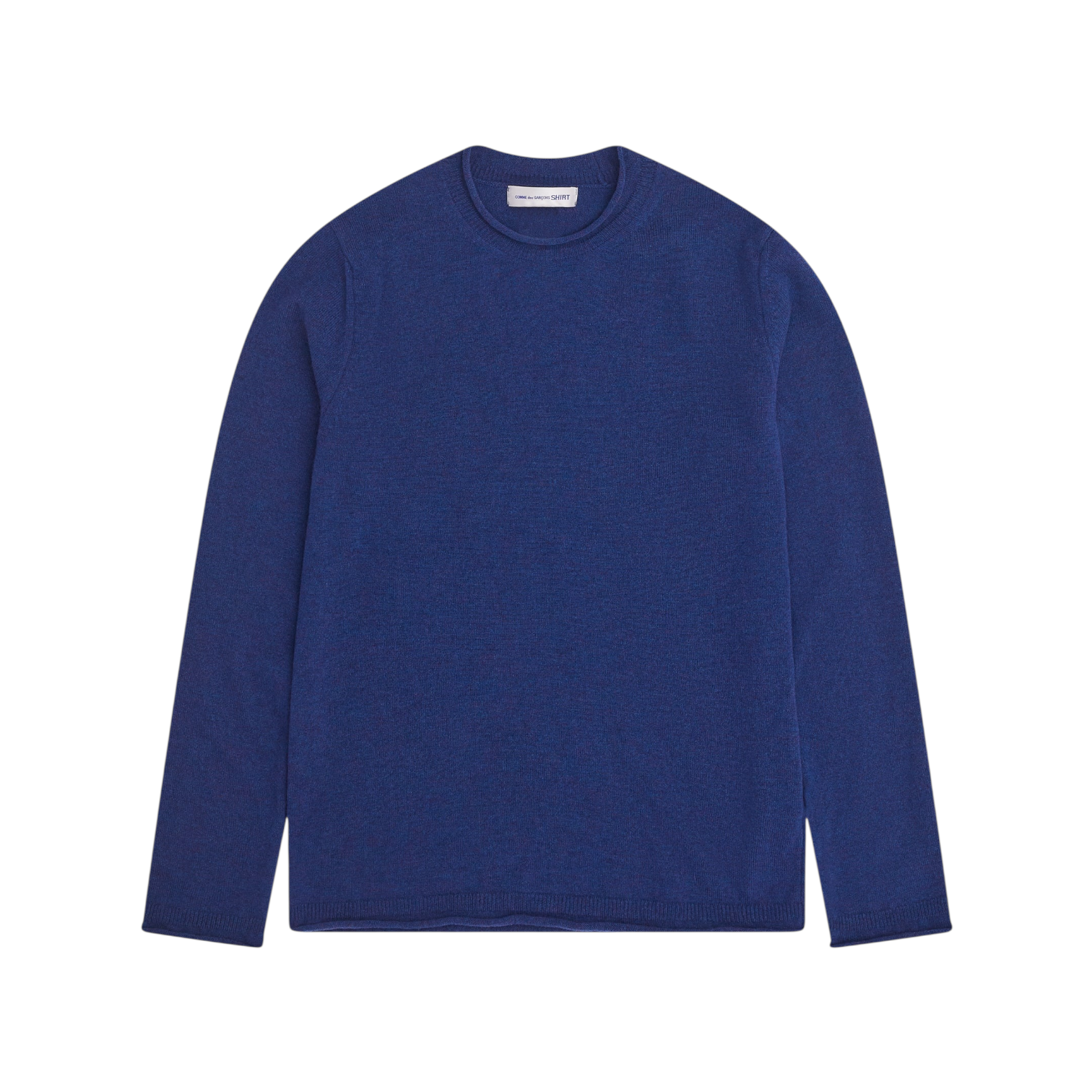 Comme Des Garçons Shirt - Men’s Rolled Hem Sweater Navy
