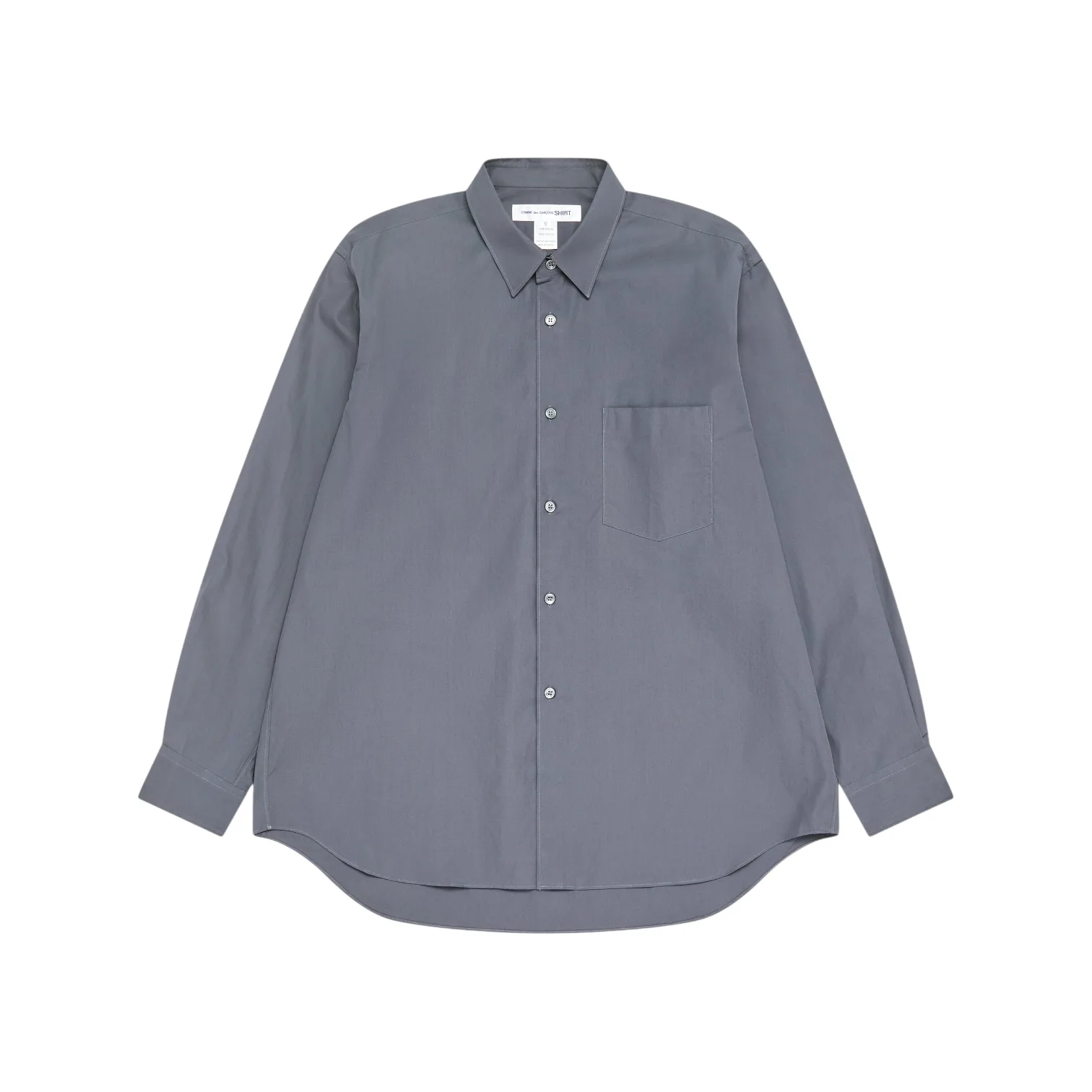 Comme Des Garçons Shirt - Wide Fit Cotton Shirt Grey