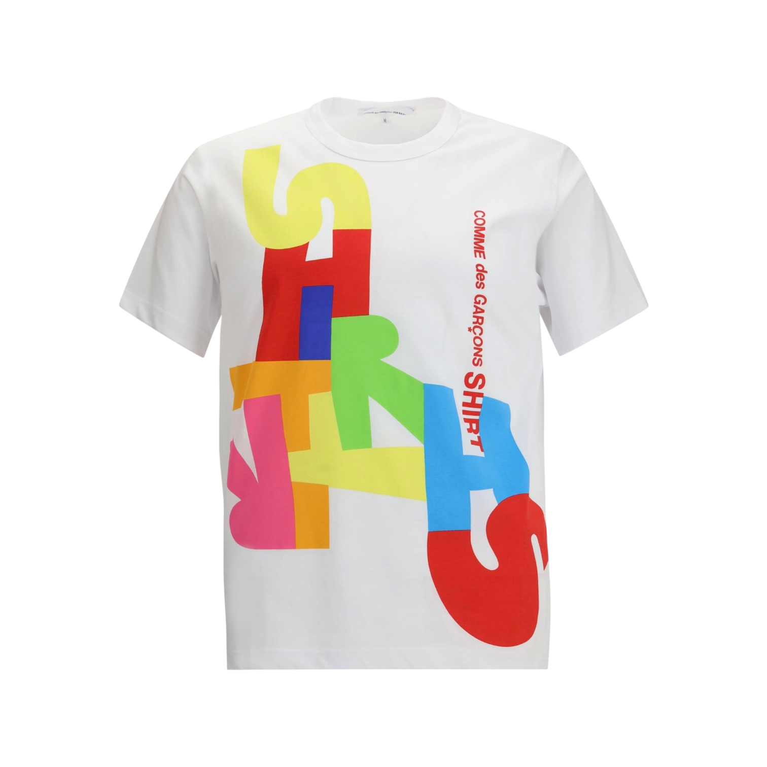 Comme Des Garçons Shirt - Graphic Printed T-Shirt White