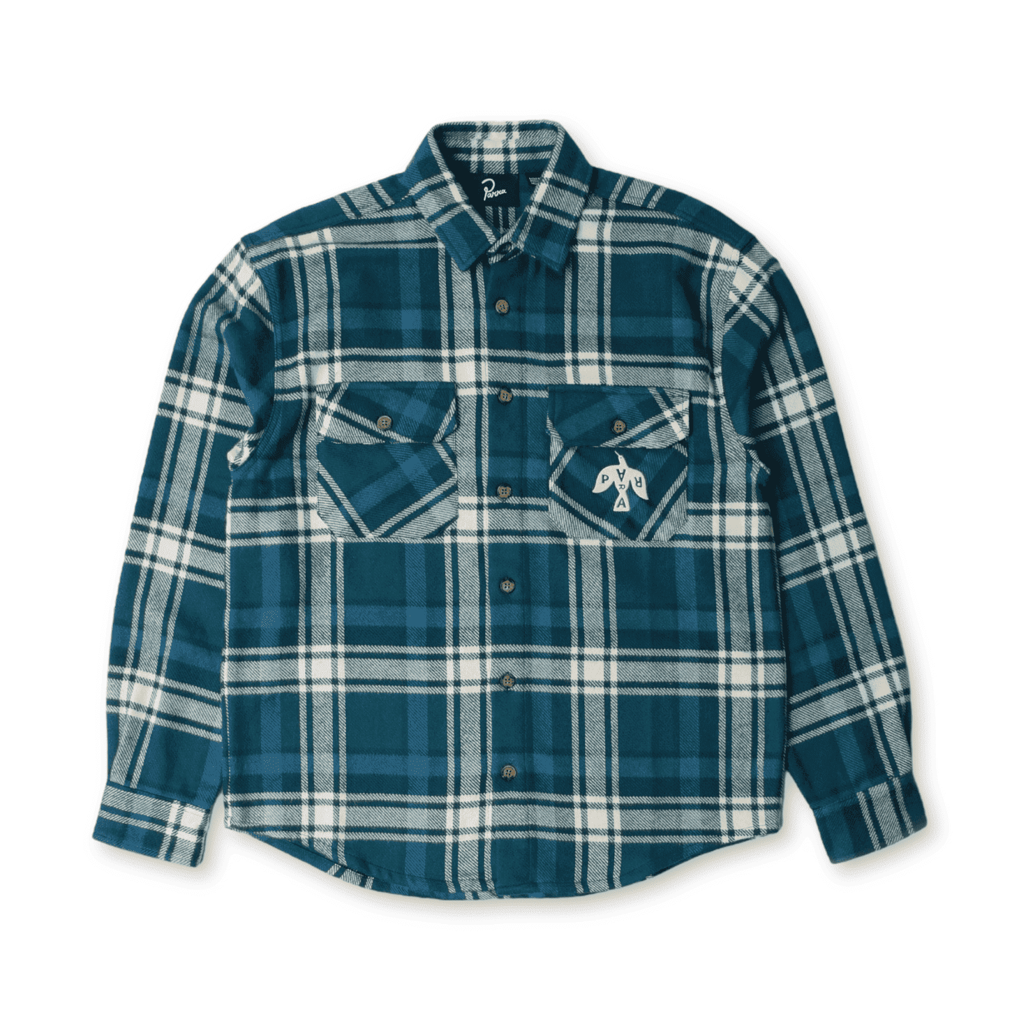 Parra ByParra - Crow flanel shirt Pine green