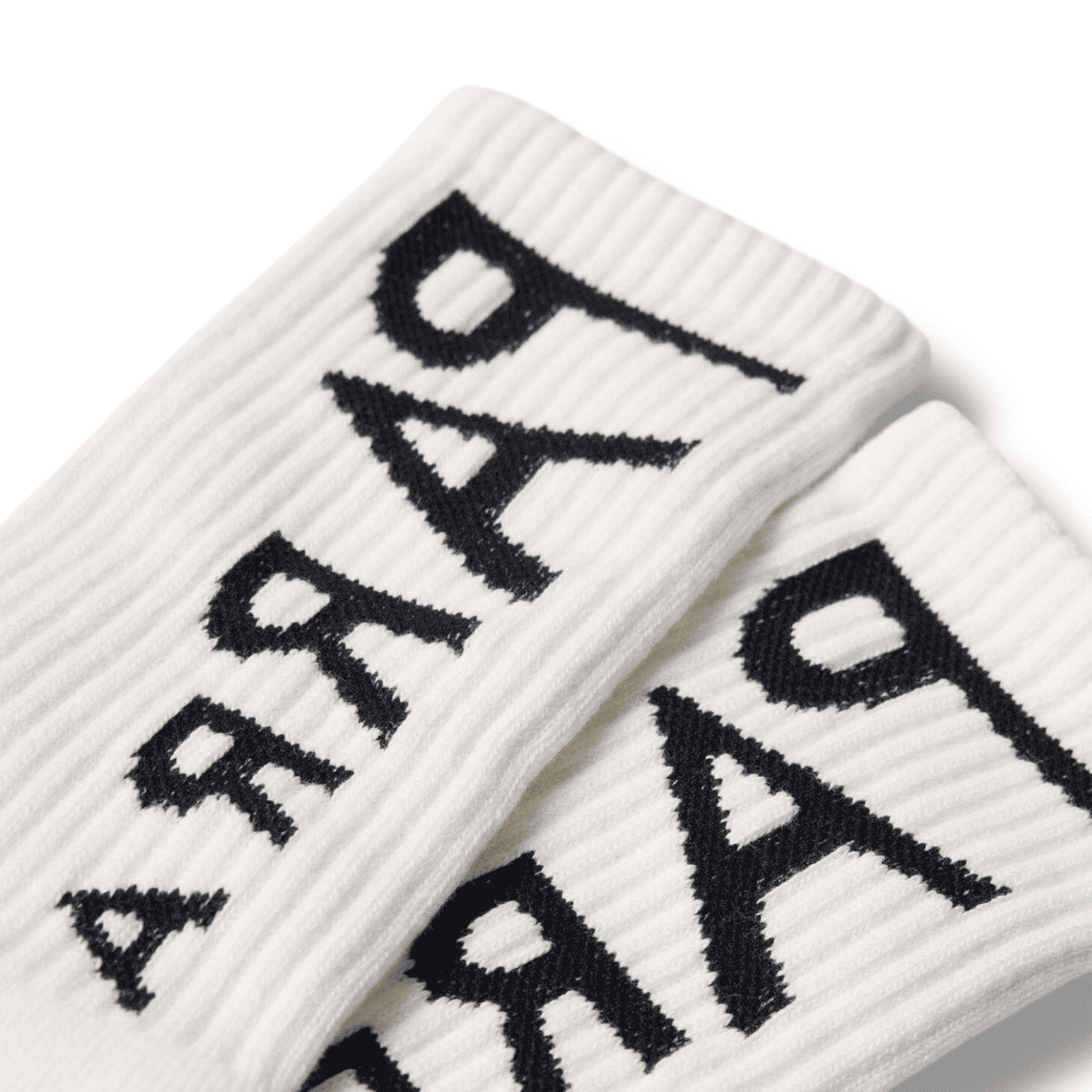 Parra ByParra - Reversed flag logo crew socks White