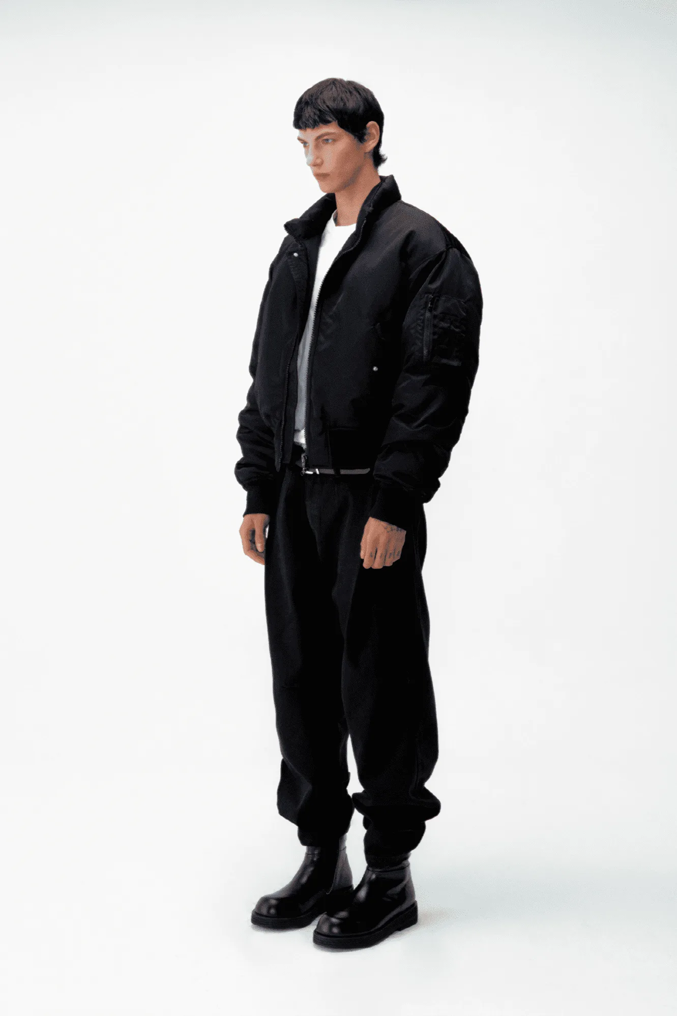 Nu Yorica! - COOR Stand Collar Neck Down Puffer (Black)