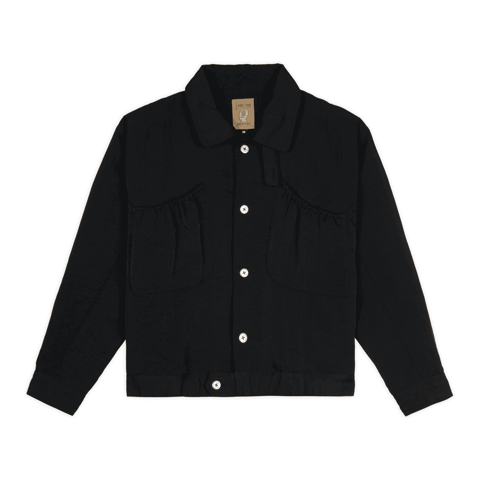 Brain Dead - Titan Bomber Jacket - Black giacca cropped boxy fit crop streetwear