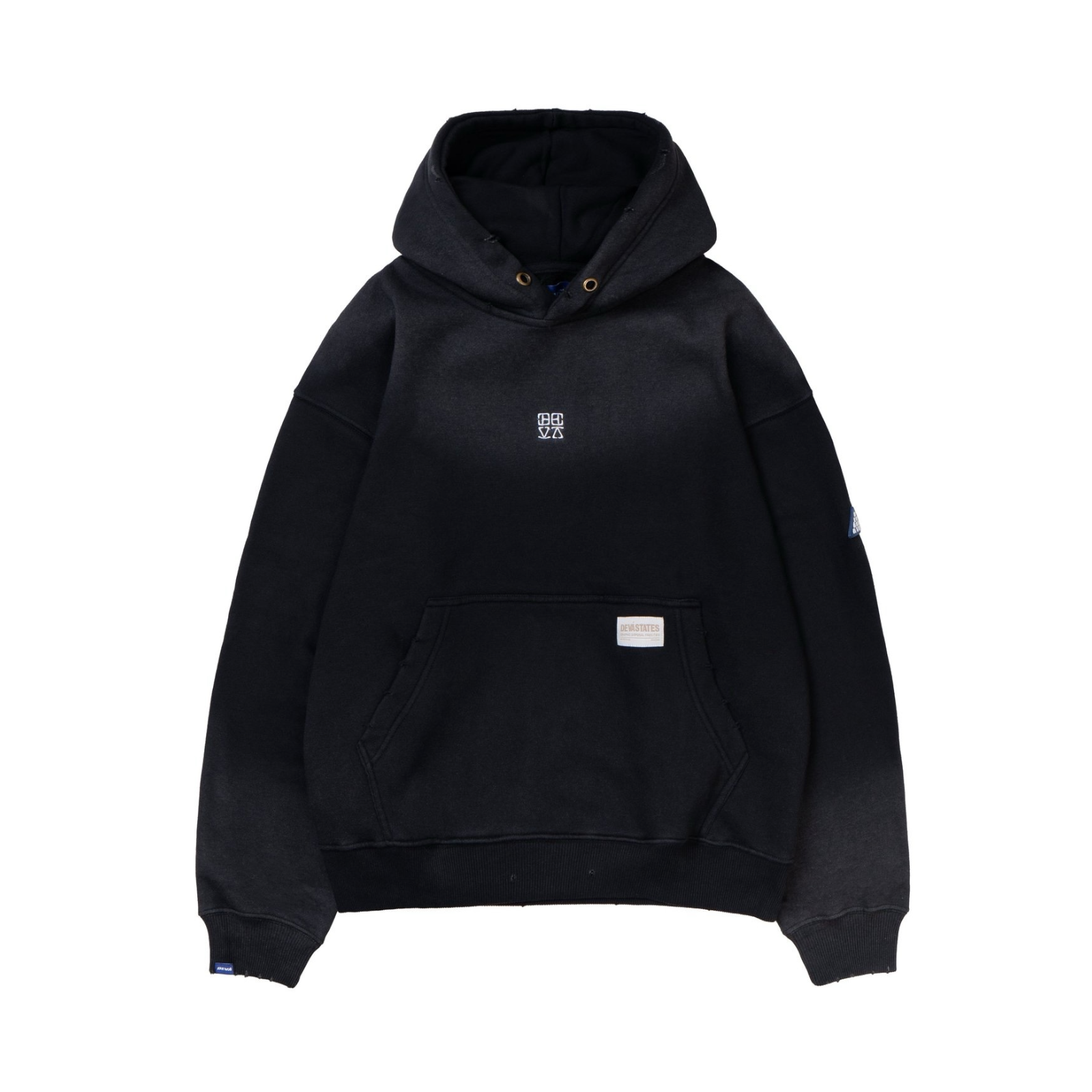 Devá States - Solar Sunfaded Hoodie Black