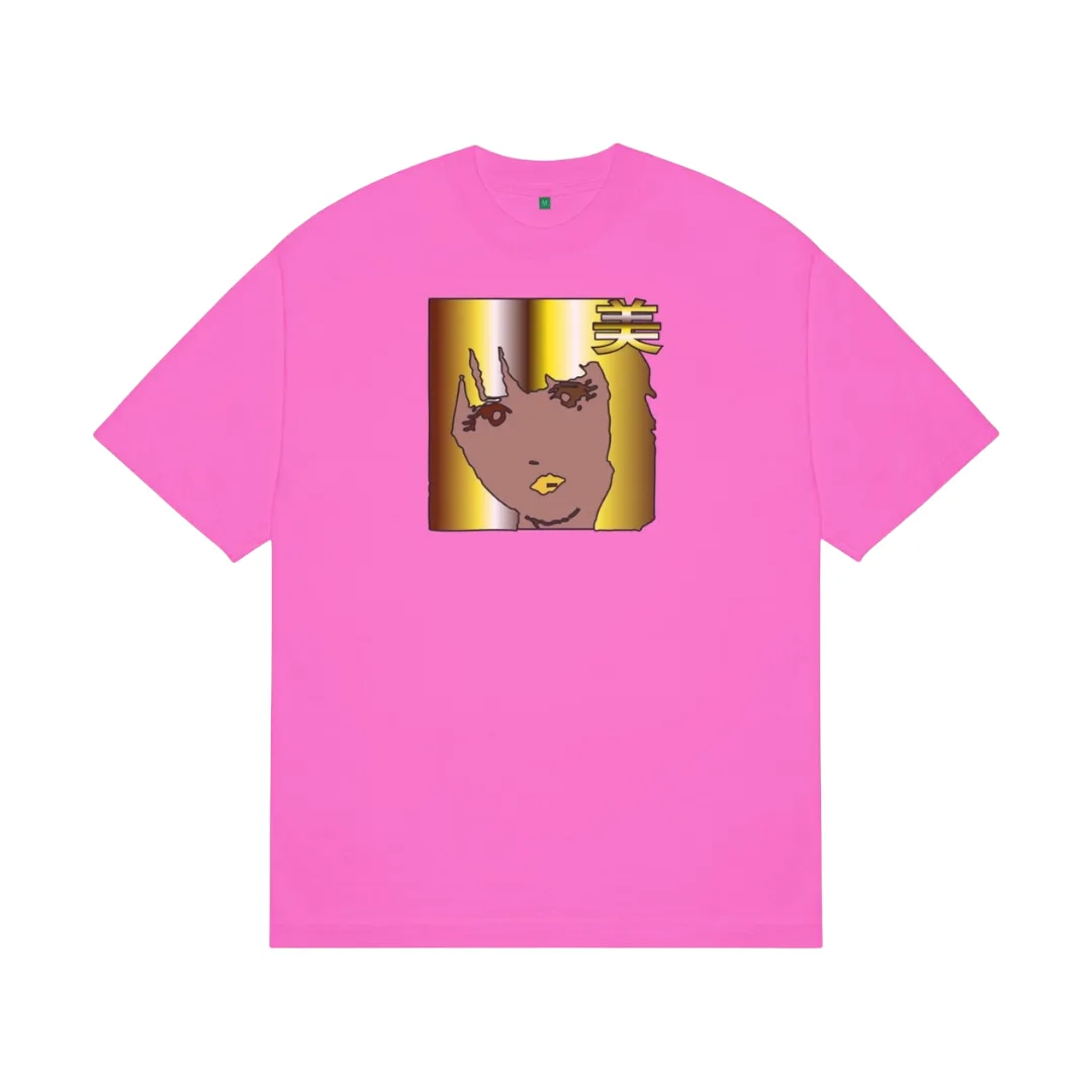 b.Eautiful x Sara Yukiko - b.e Girl T-Shirt (Neon Pink) japan brand dover street market