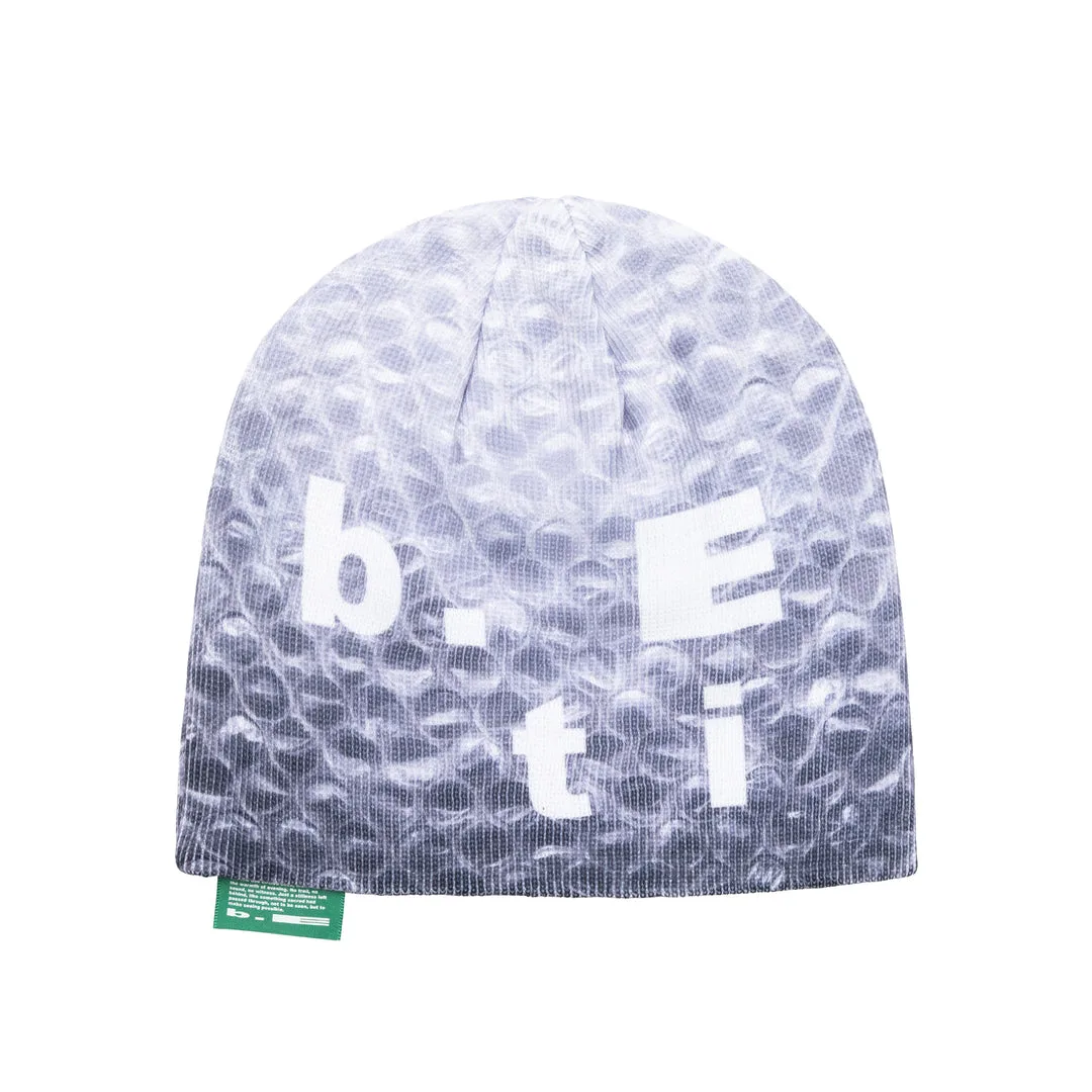 b.Eautiful - Bubble Wrap Beanie (Grey / White) japan brand dover street