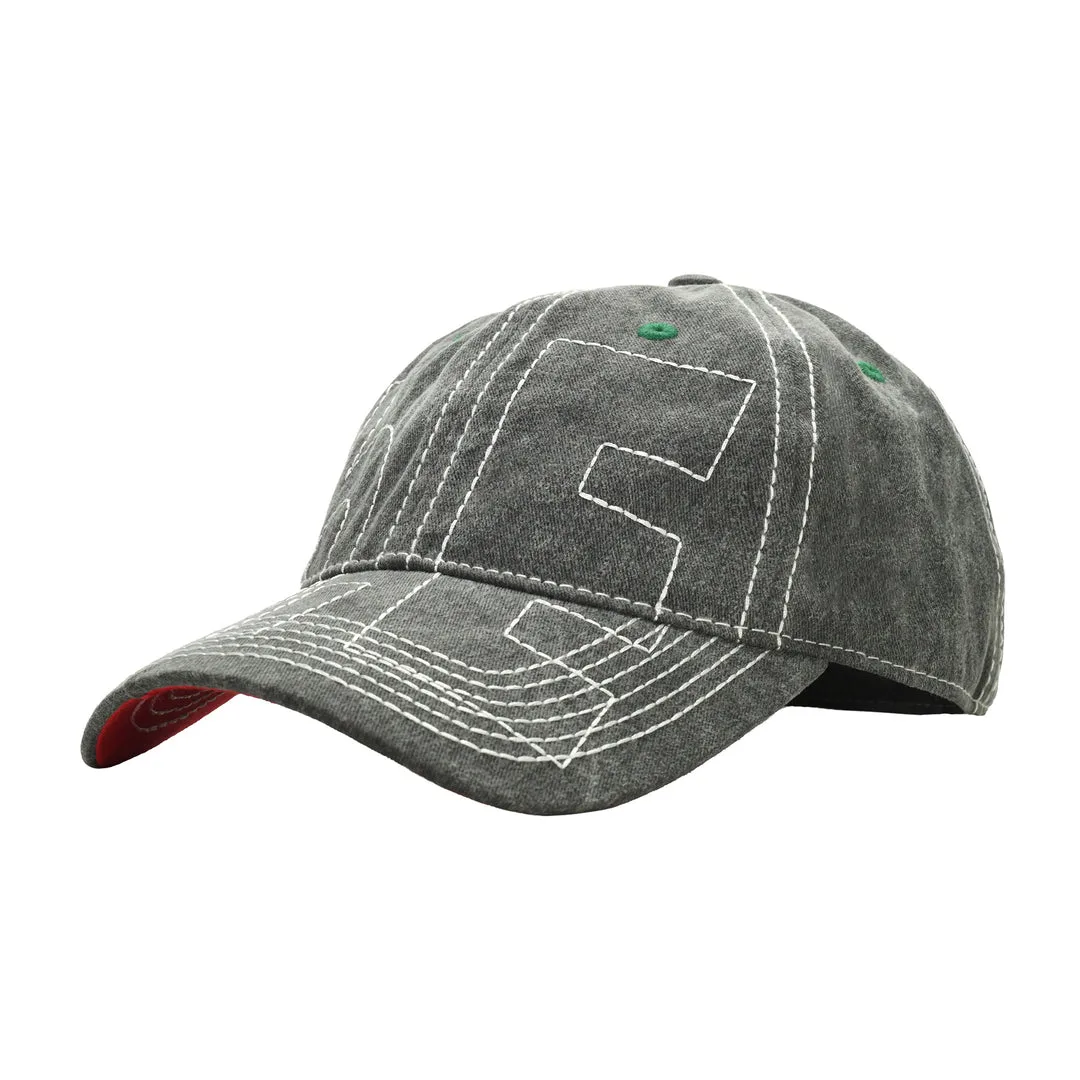 b.Eautiful - Vapor 6 Panel Hat (Off Black / White) japan brand dover street