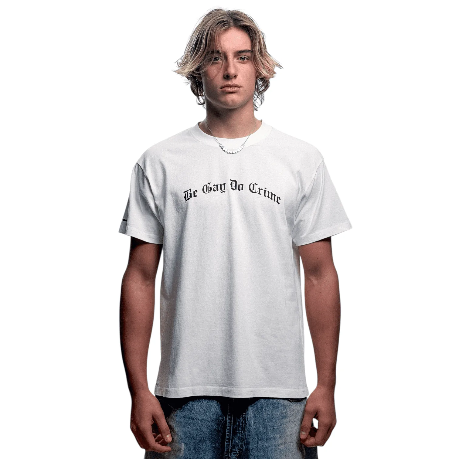 Dagger - Be Gay Do Crime T-shirt White streetwear dover street market berlin underground