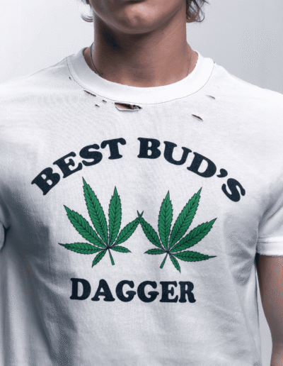 Dagger - Best Buds T-shirt white streetwear dover street market berlin underground boxy cropped fit
