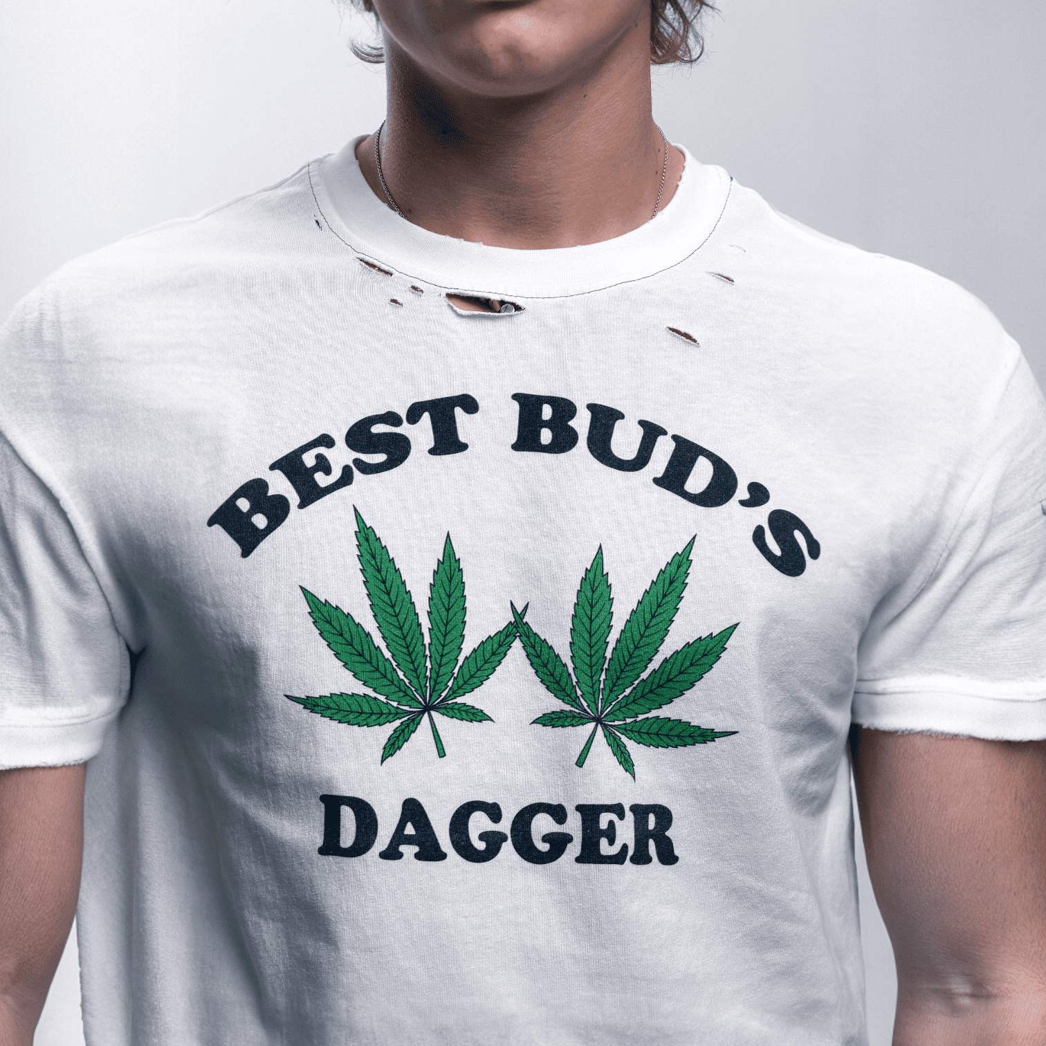 Dagger - Best Buds T-shirt white streetwear dover street market berlin underground boxy cropped fit