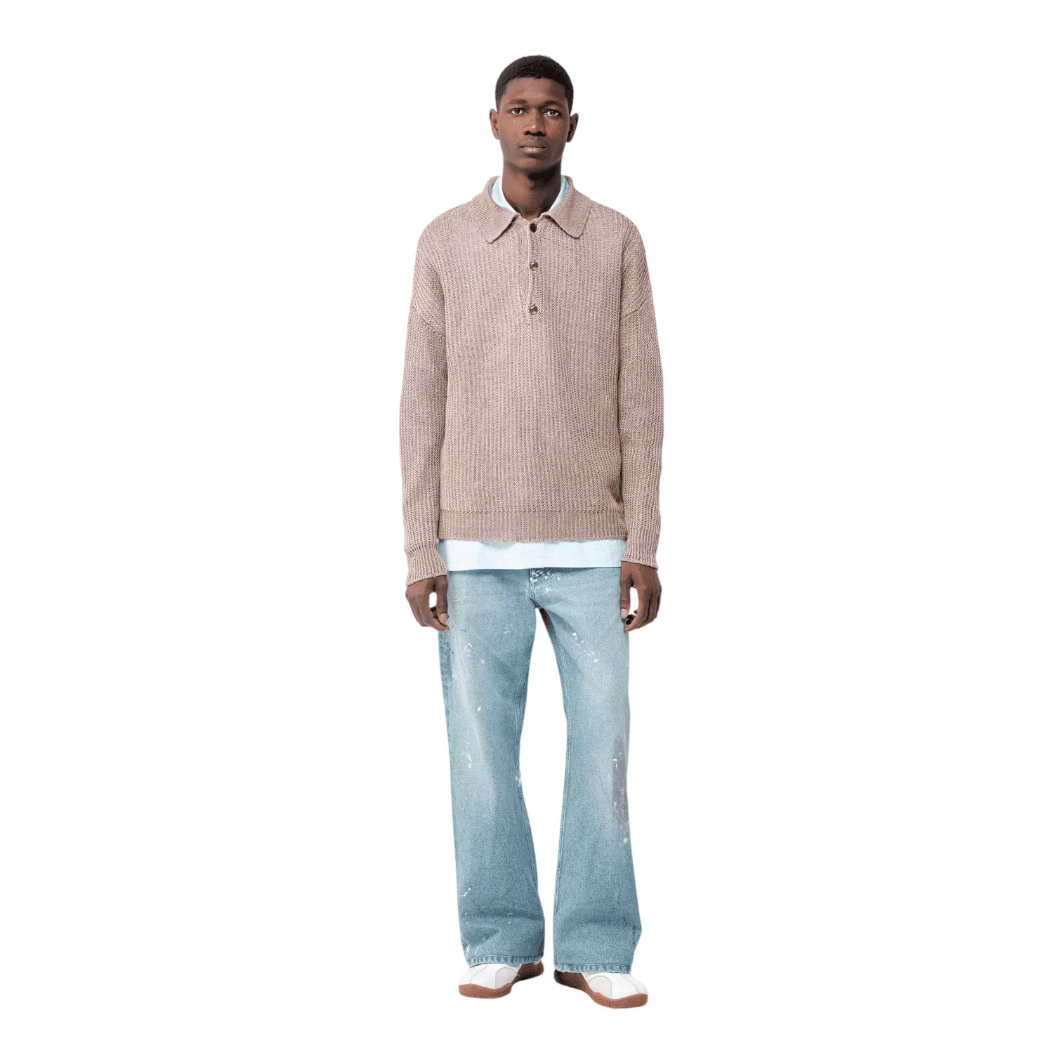 ROLD SKOV - Bootcut Painted Denim Pant minimal fashion flare jeans baggy loose