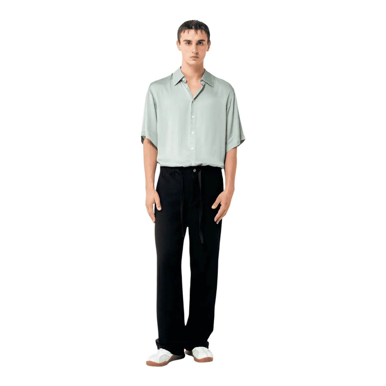 ROLD SKOV - Ewelo Pant Black minimal fashion baggy relaxed flare