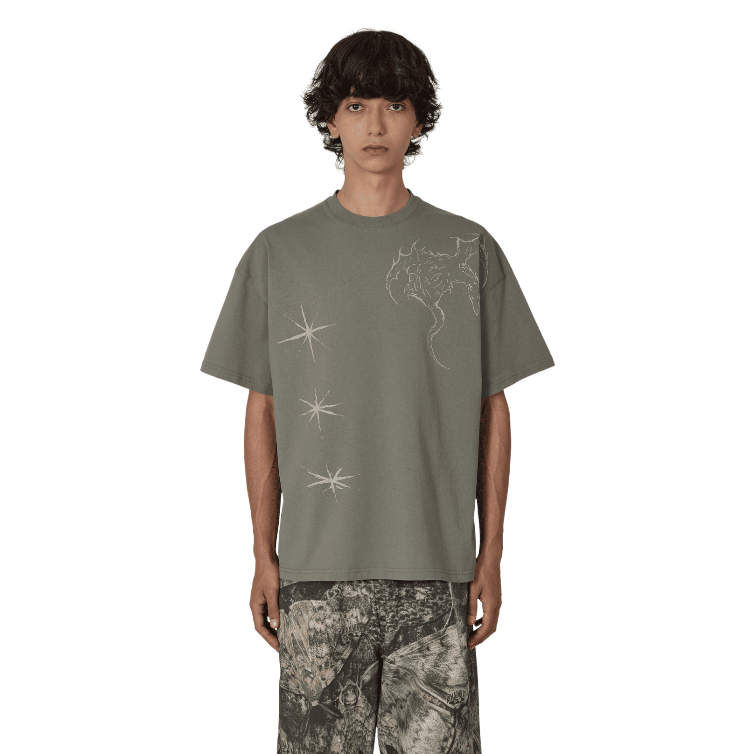 ROA Hiking - Ryli T-Shirt Grey crop boxy cropped